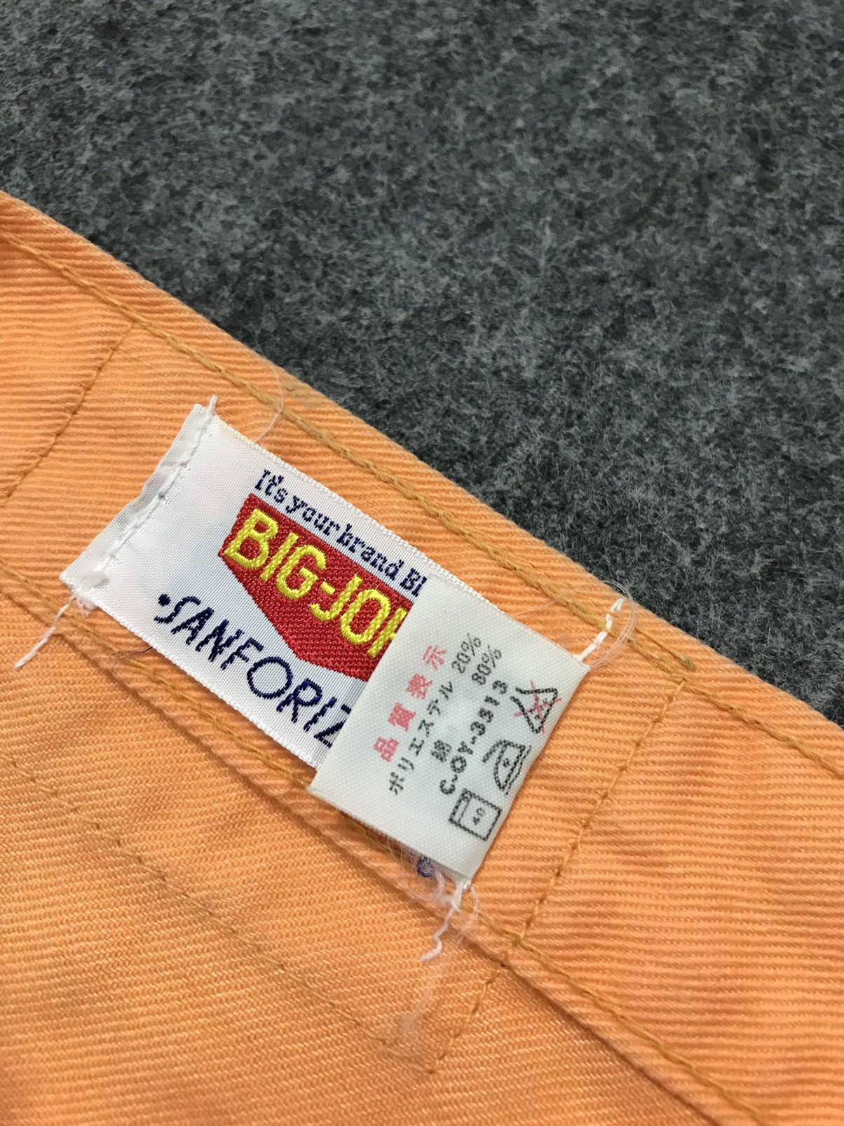 Big John × Vintage Vintage Big-John Jeans Colour Orange Bootcut Design Size US 30 / EU 46 - 17 Thumbnail