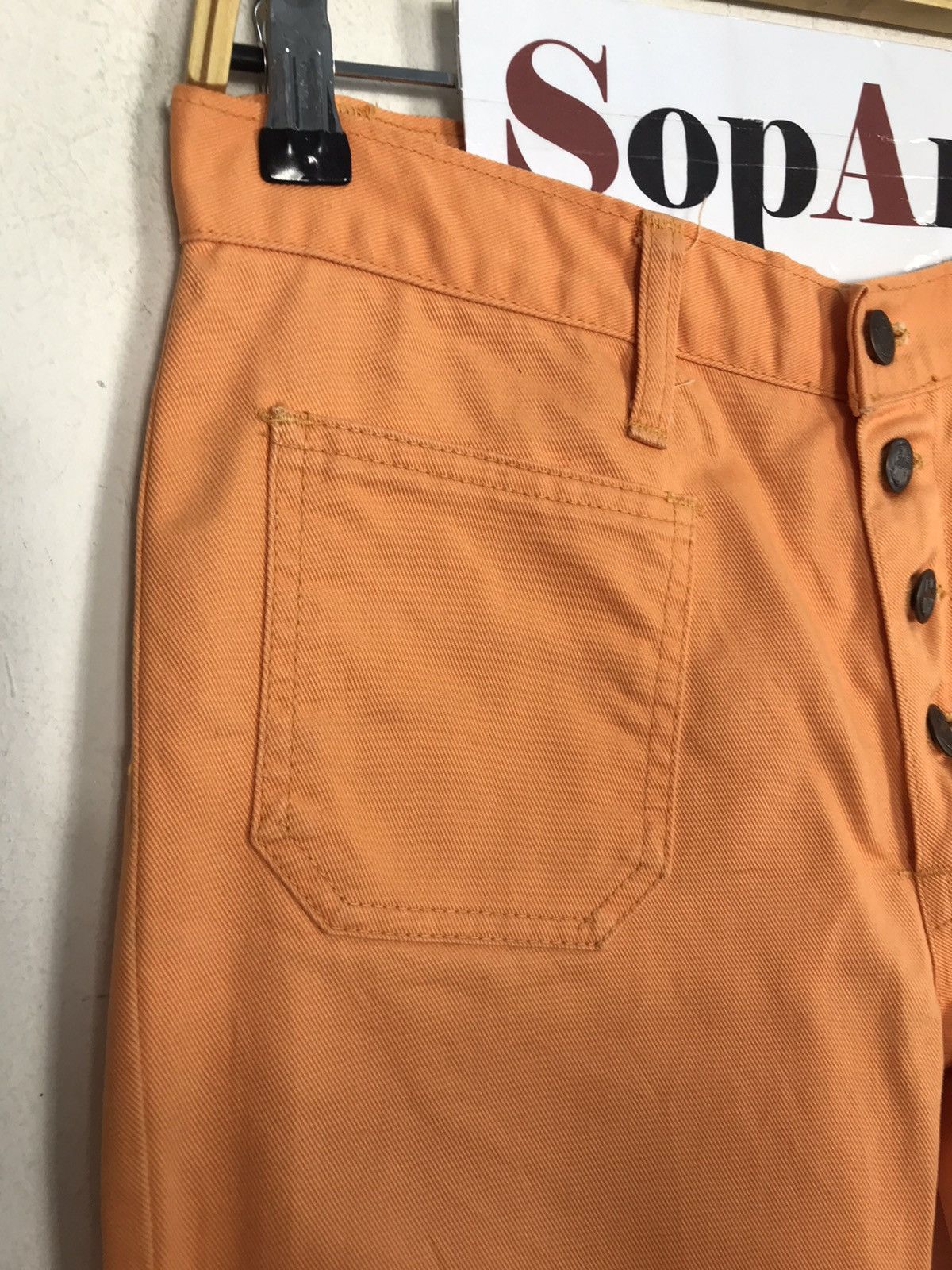 Big John × Vintage Vintage Big-John Jeans Colour Orange Bootcut Design Size US 30 / EU 46 - 7 Thumbnail