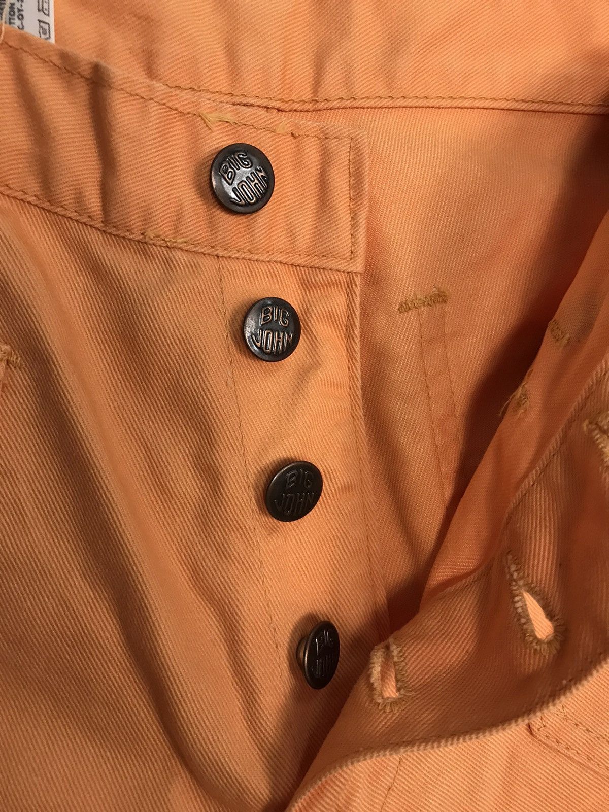 Big John × Vintage Vintage Big-John Jeans Colour Orange Bootcut Design Size US 30 / EU 46 - 8 Thumbnail