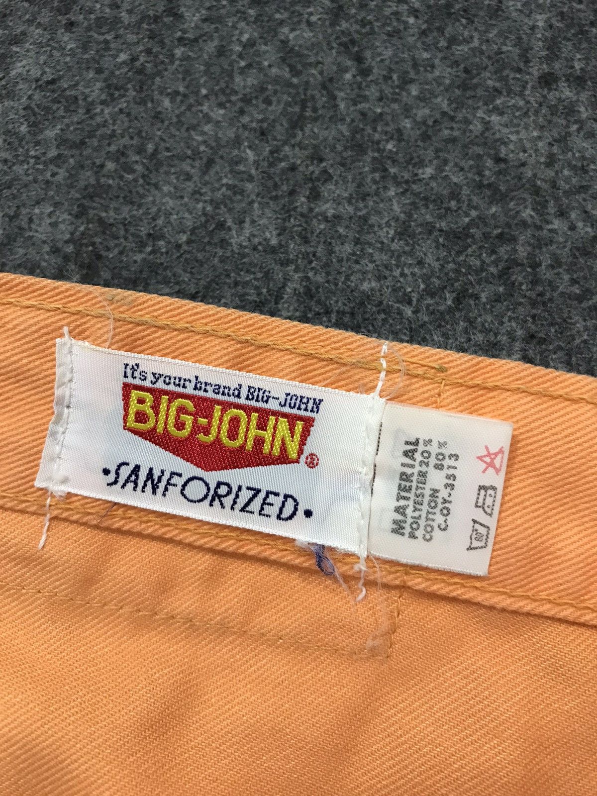 Big John × Vintage Vintage Big-John Jeans Colour Orange Bootcut Design Size US 30 / EU 46 - 16 Thumbnail