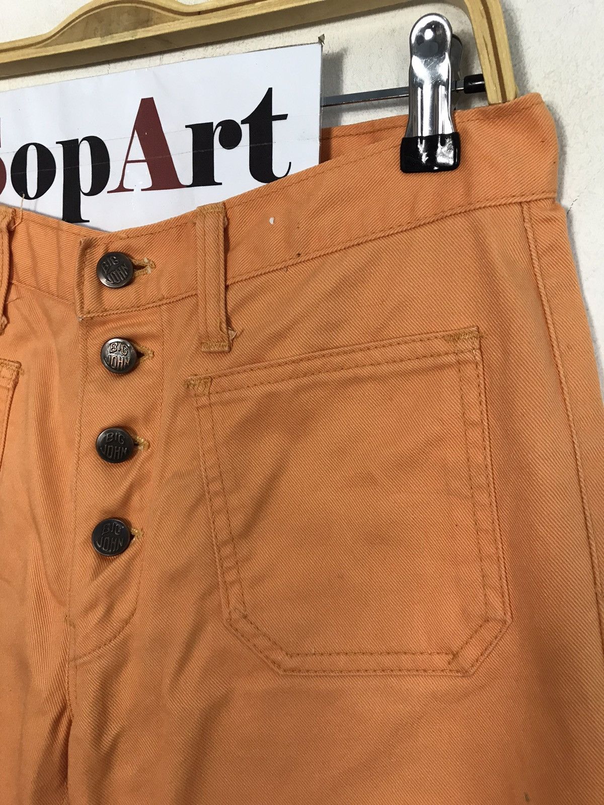 Big John × Vintage Vintage Big-John Jeans Colour Orange Bootcut Design Size US 30 / EU 46 - 6 Thumbnail