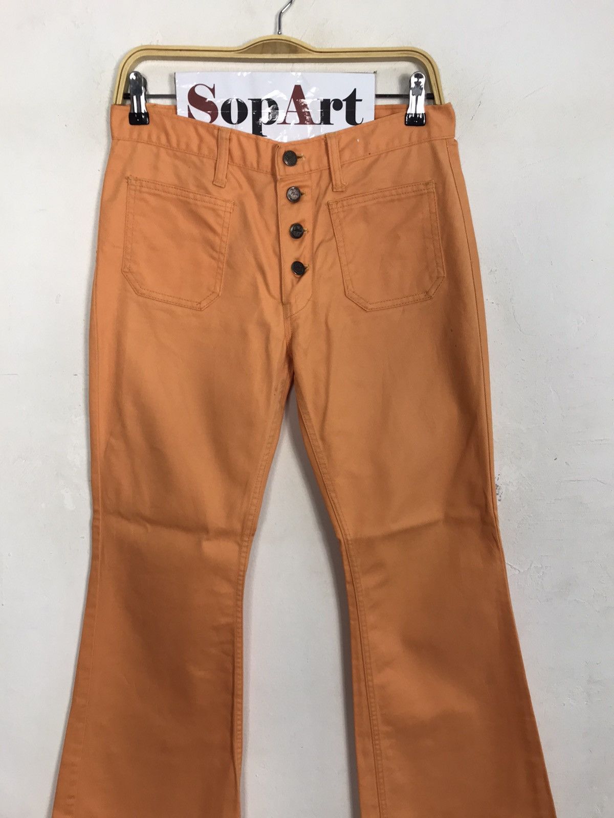 Big John × Vintage Vintage Big-John Jeans Colour Orange Bootcut Design Size US 30 / EU 46 - 3 Thumbnail