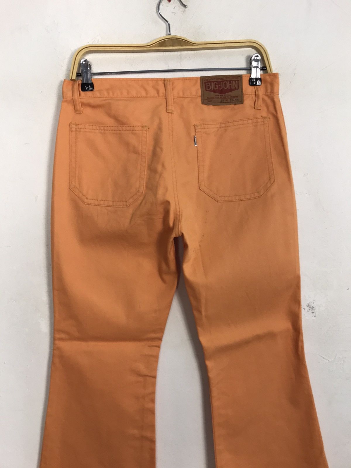 Big John × Vintage Vintage Big-John Jeans Colour Orange Bootcut Design Size US 30 / EU 46 - 9 Thumbnail