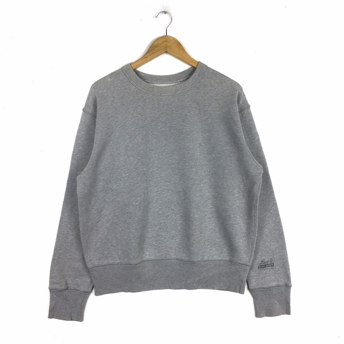 image of Vintage Levis Strauss & Co Sweatshirts Pullover Jumper in Grey, Men's (Size Large)