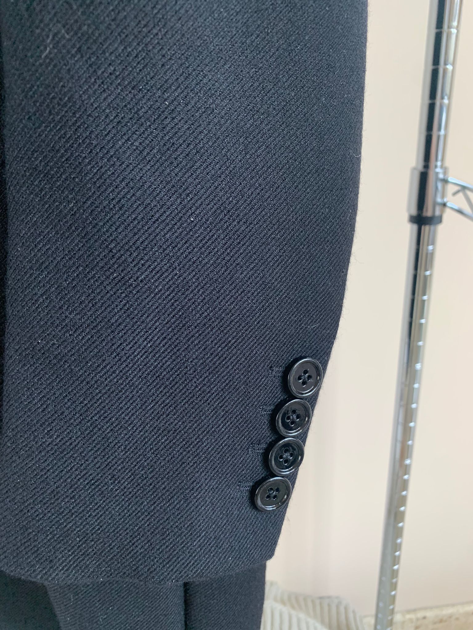 Celine Chesterfield 3B Coat in Black Size US M / EU 48-50 / 2 - 8 Thumbnail