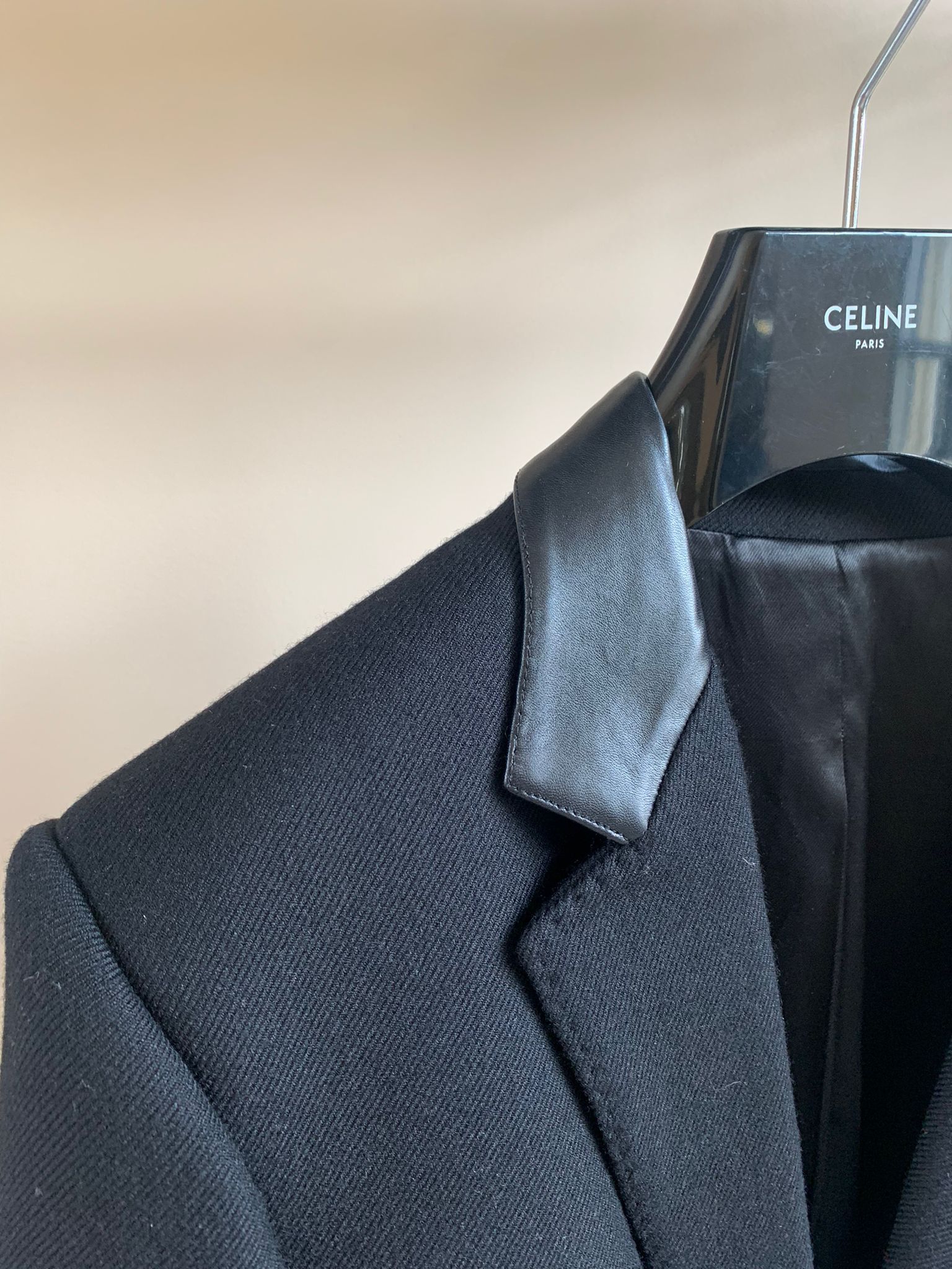 Celine Chesterfield 3B Coat in Black Size US M / EU 48-50 / 2 - 4 Thumbnail