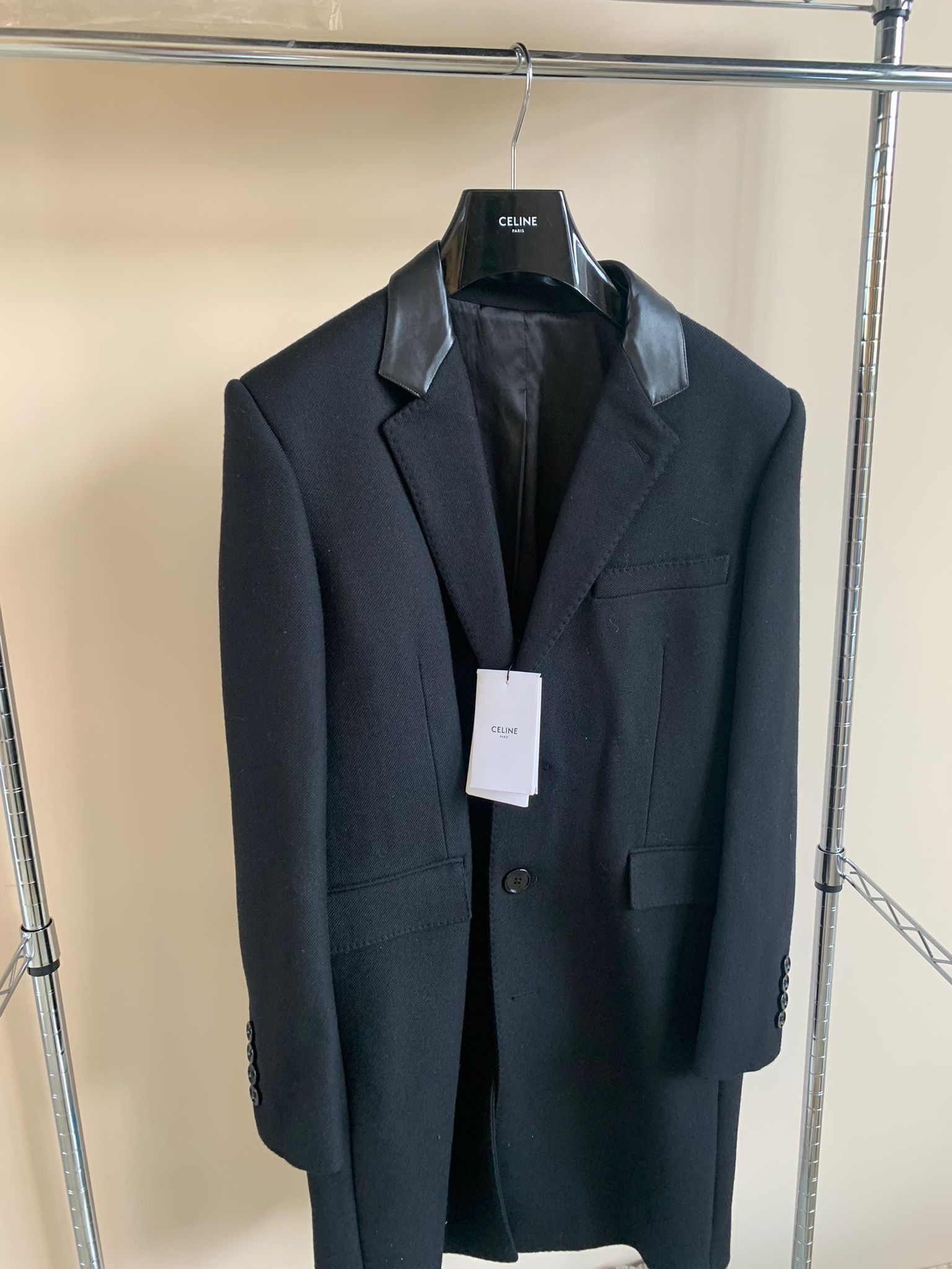 Celine Chesterfield 3B Coat in Black Size US M / EU 48-50 / 2 - 7 Thumbnail