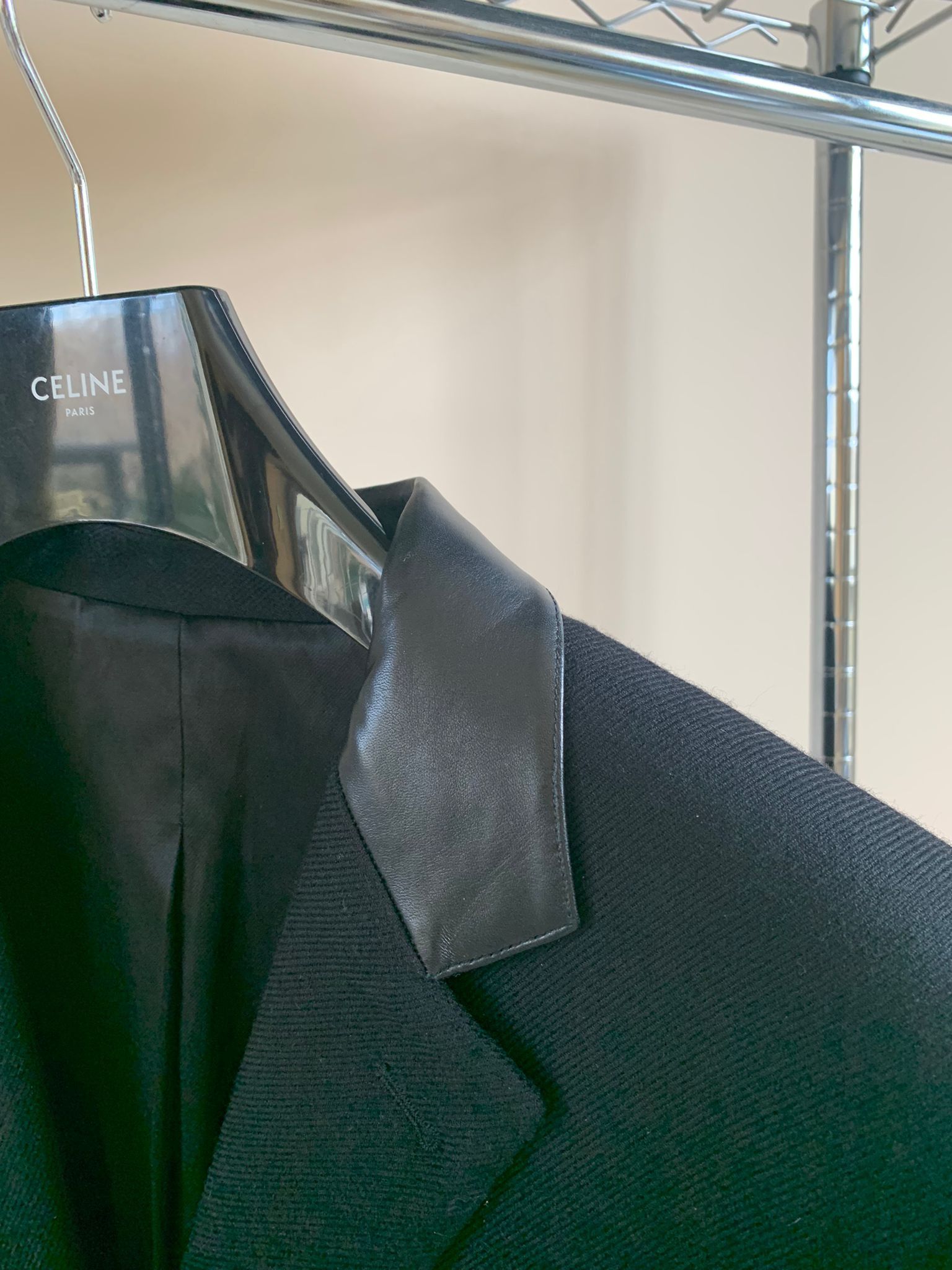Celine Chesterfield 3B Coat in Black Size US M / EU 48-50 / 2 - 11 Thumbnail