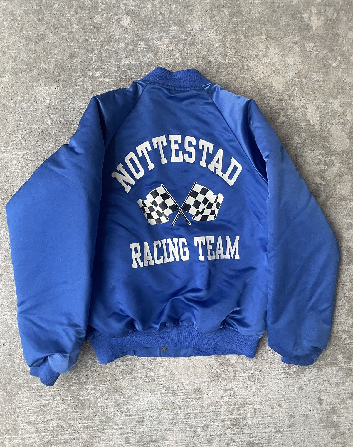 Vintage Vintage 70s/80s Hartwell Satin Bomber Racing Jacket Size US S / EU 44-46 / 1 - 1 Thumbnail
