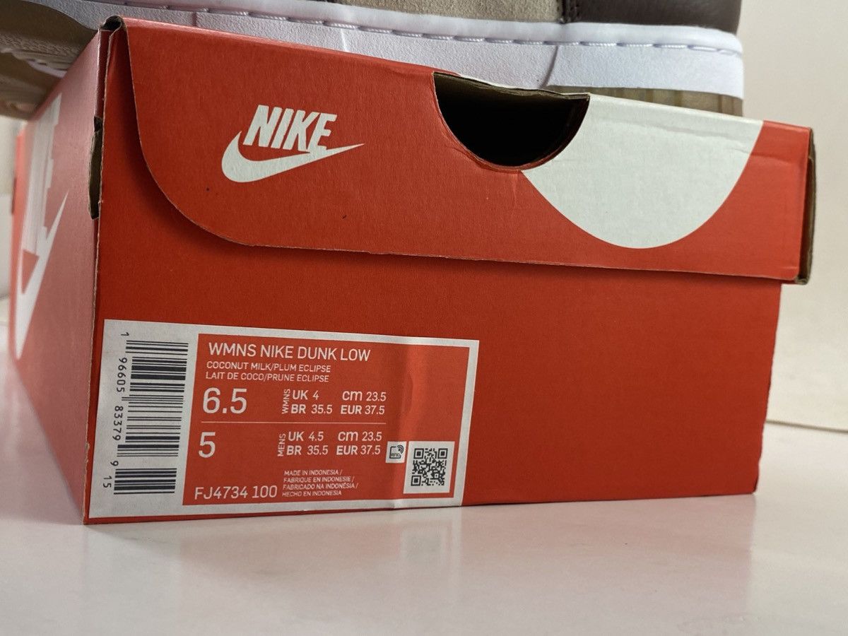 Nike W Nike Dunk Low Plum Coconuts Milk Size 6.5w/5y Size US 6.5 / IT 36.5 - 7 Thumbnail