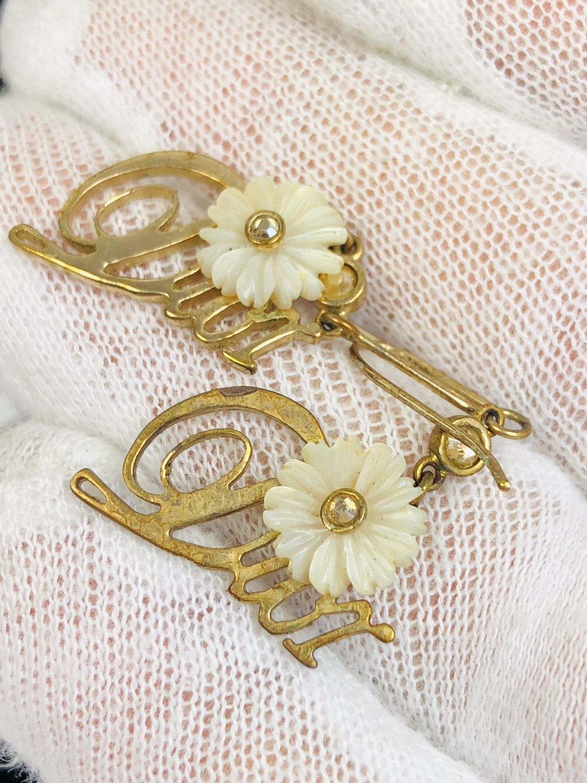 Dior Dior floral logo earrings Size ONE SIZE - 2 Thumbnail