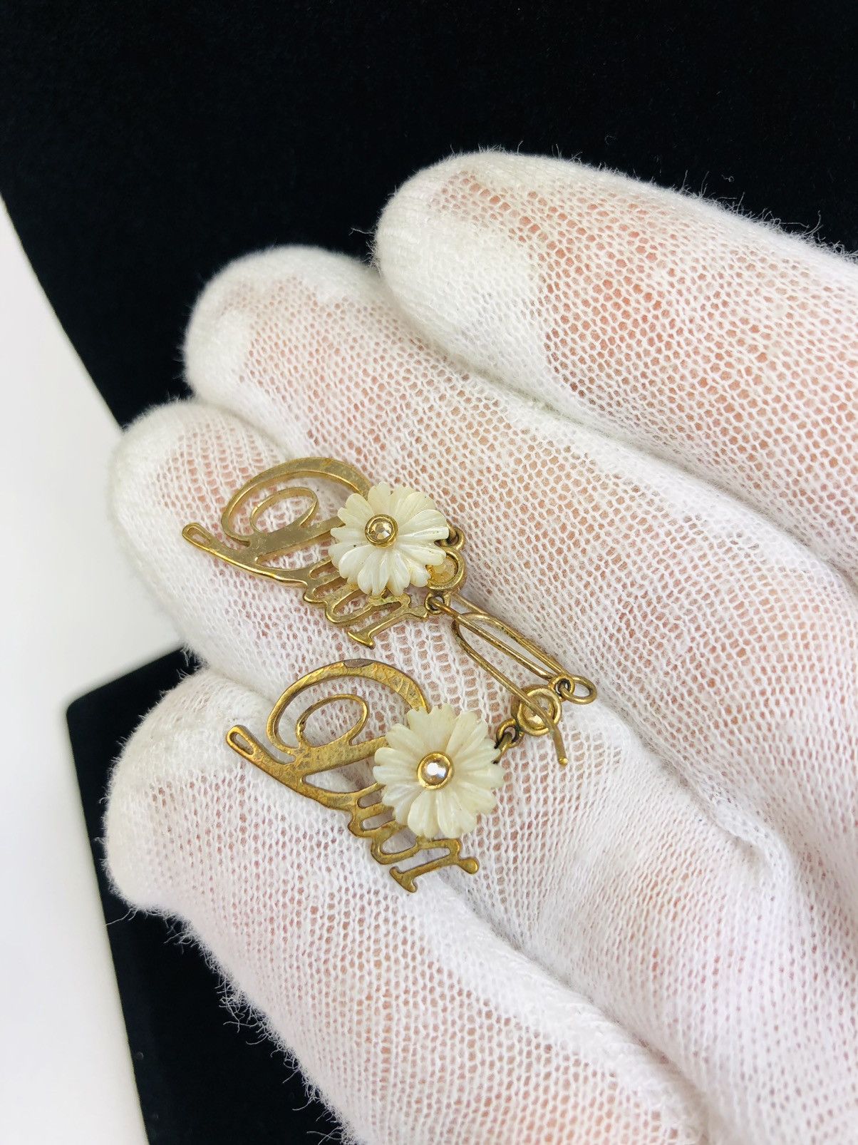 Dior Dior floral logo earrings Size ONE SIZE - 1 Thumbnail