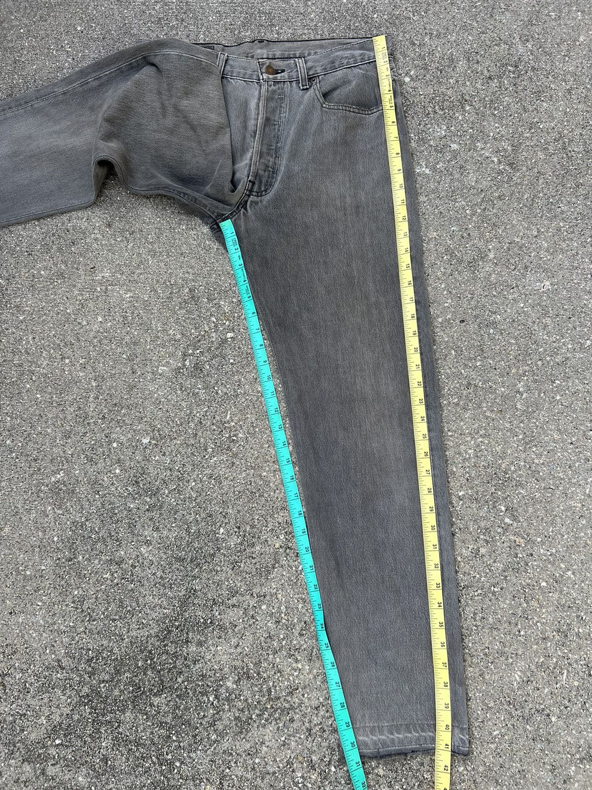 Levi's Vintage 80s Levi’s 501 Faded Black Denim Jeans Size US 32 / EU 48 - 4 Thumbnail