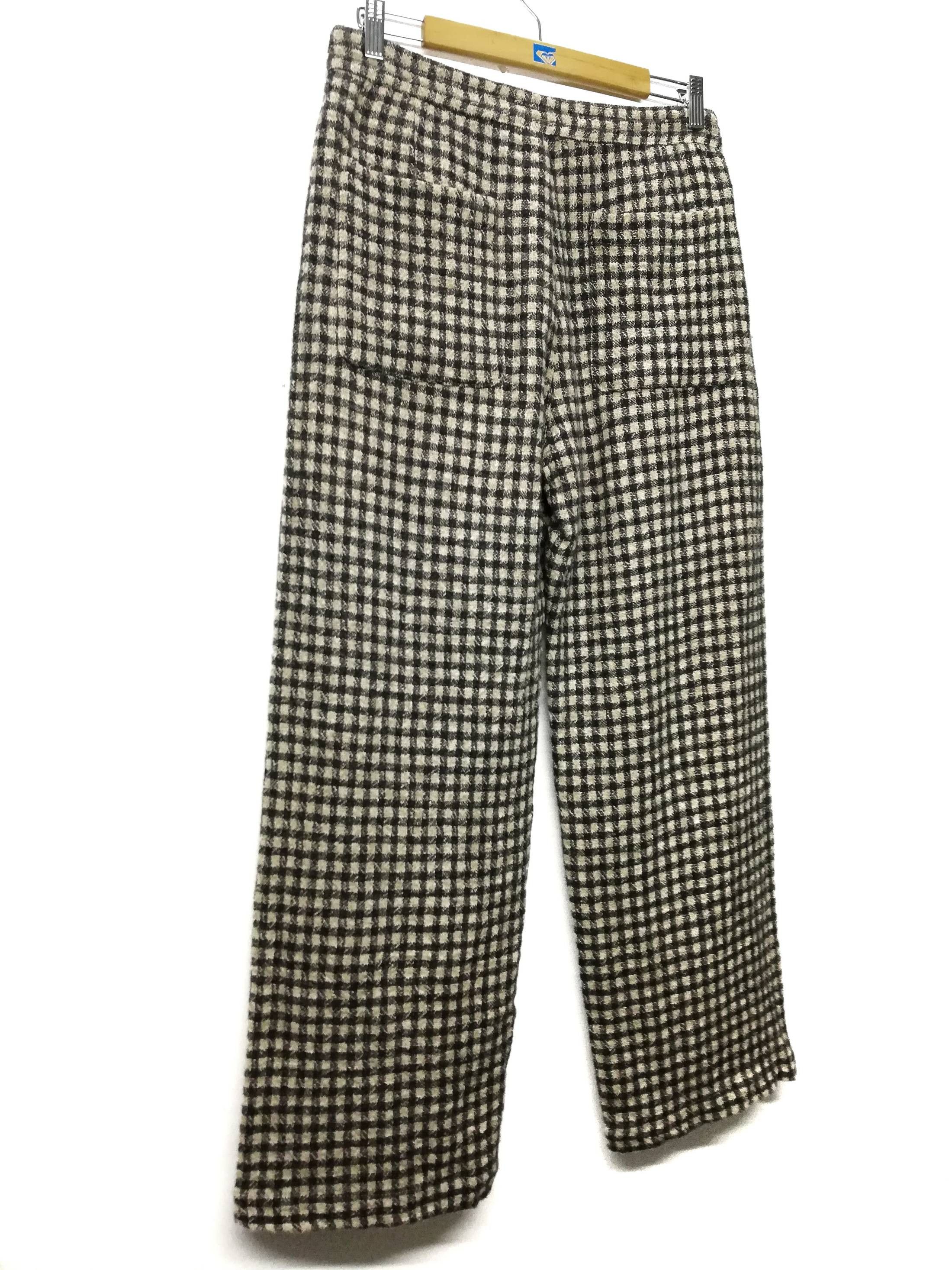 Japanese Brand × Journal Standard 🔥GRAIL Journal Standard Wool/Linen Checkered Casual Pants Size US 31 - 3 Thumbnail