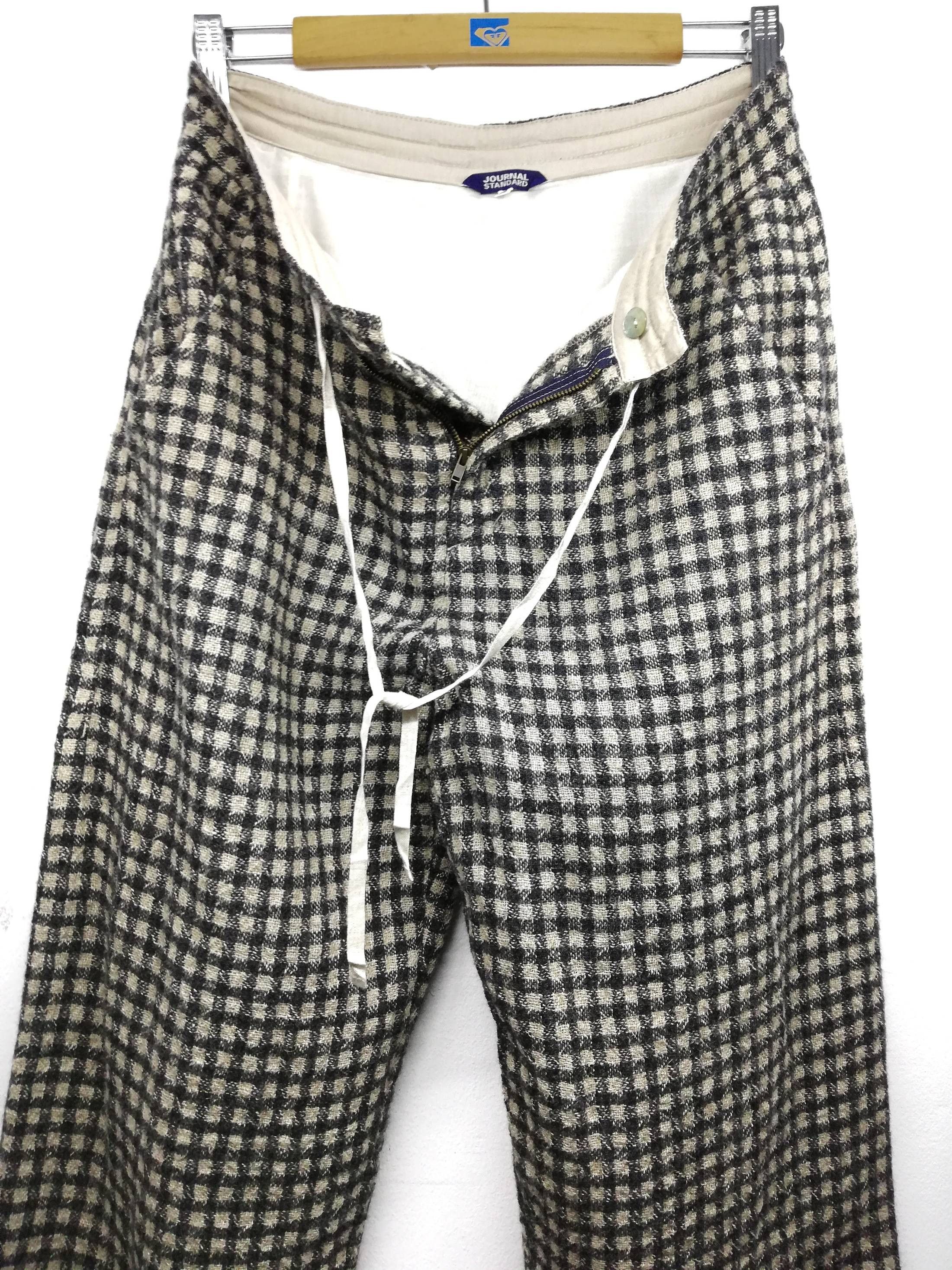 Japanese Brand × Journal Standard 🔥GRAIL Journal Standard Wool/Linen Checkered Casual Pants Size US 31 - 10 Thumbnail