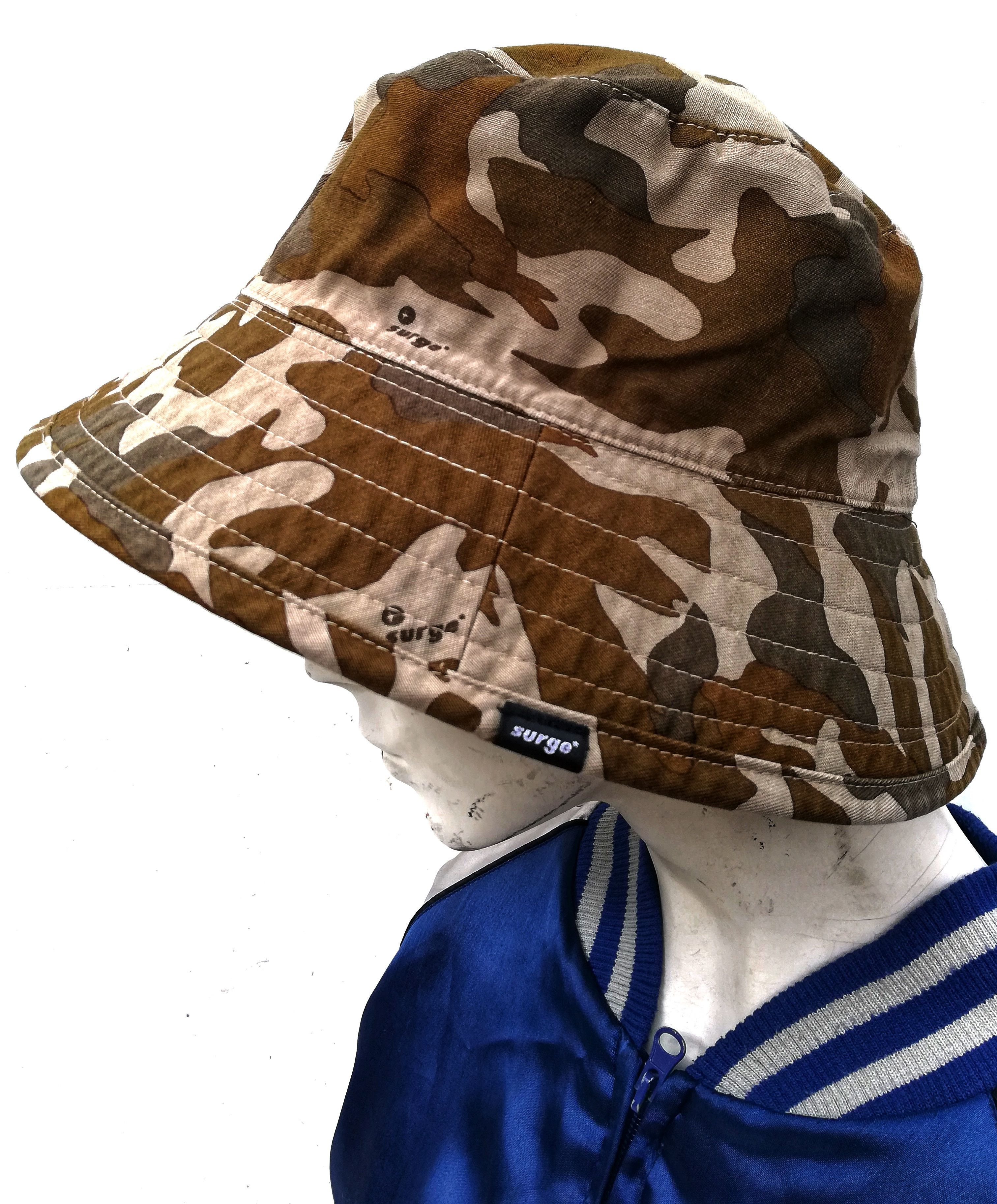 Japanese Brand 🔥SUMMER SALE 🏖 Surge* Camo Flag Reversible Bucket Hat Size ONE SIZE - 2 Thumbnail