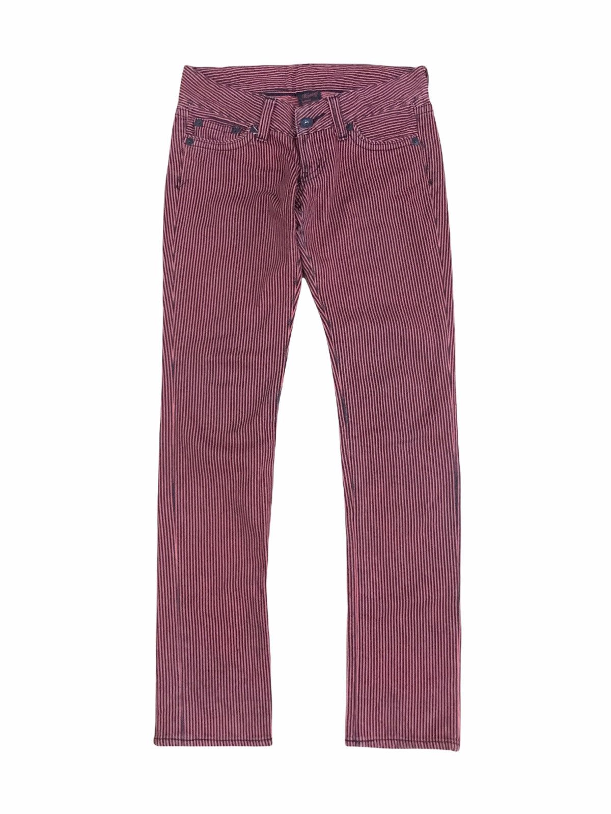 Japanese Brand Japanese Brand Moussy Stripes Skinny Seditionaries Style Size US 28 / EU 44 - 1 Thumbnail