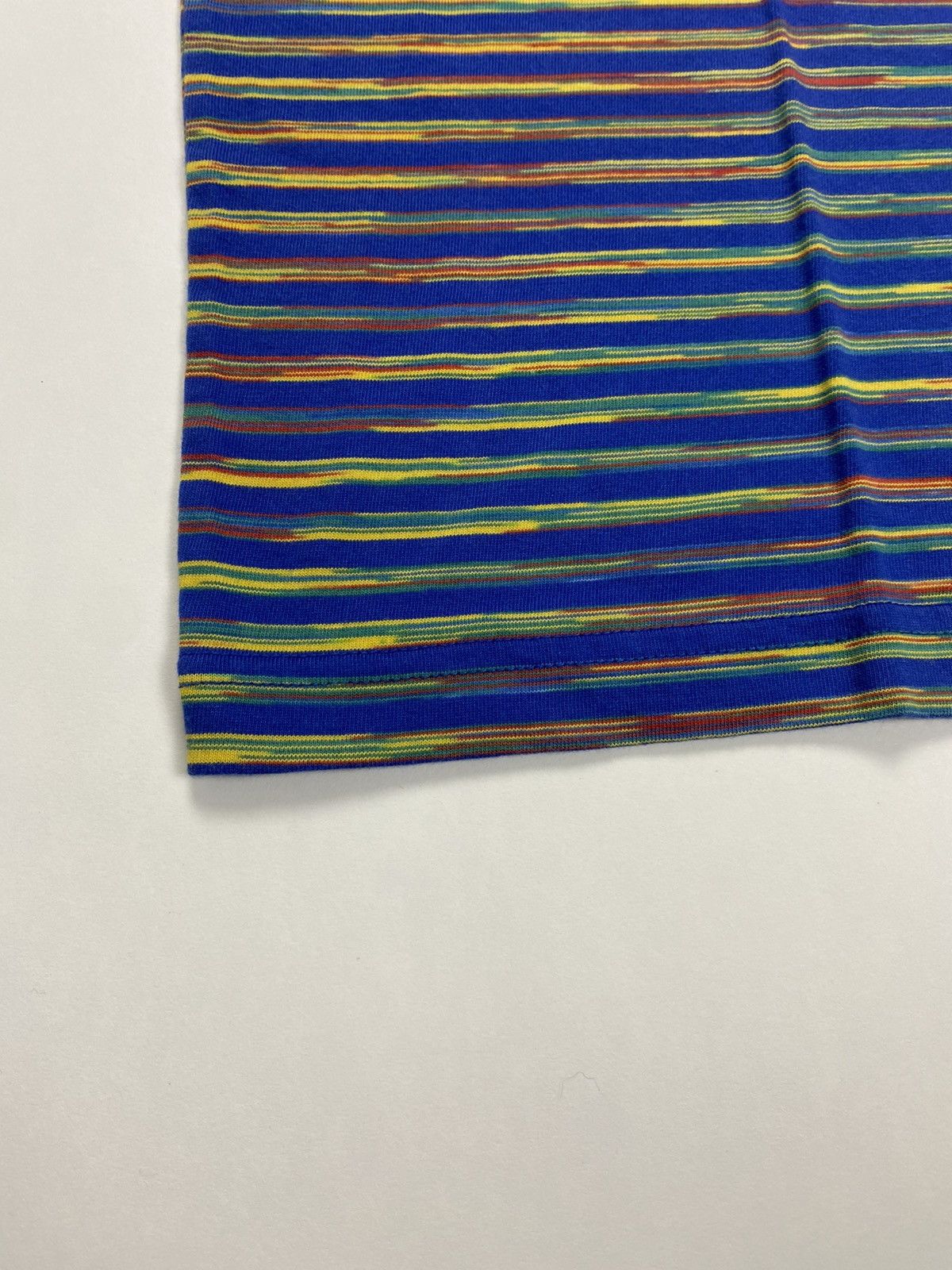 Supreme Supreme Static Rainbow Embroidered Tee Shirt Blue Medium Size US M / EU 48-50 / 2 - 6 Thumbnail