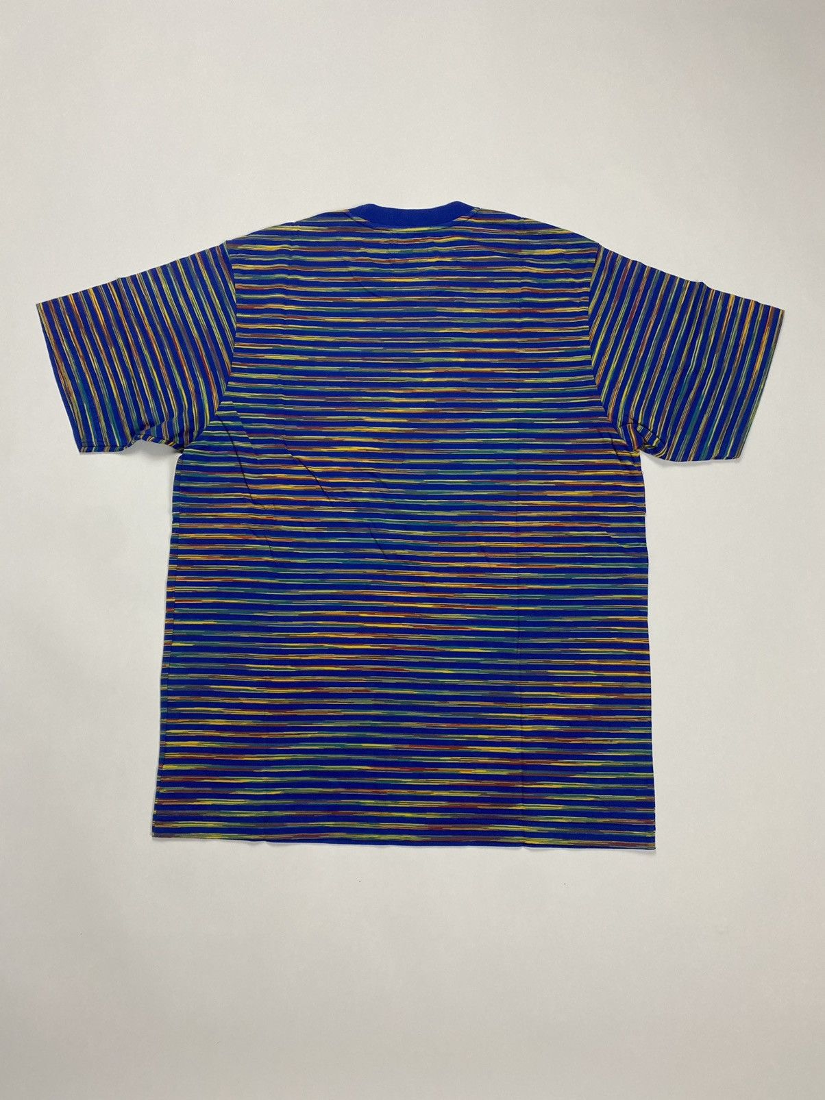 Supreme Supreme Static Rainbow Embroidered Tee Shirt Blue Medium Size US M / EU 48-50 / 2 - 7 Thumbnail