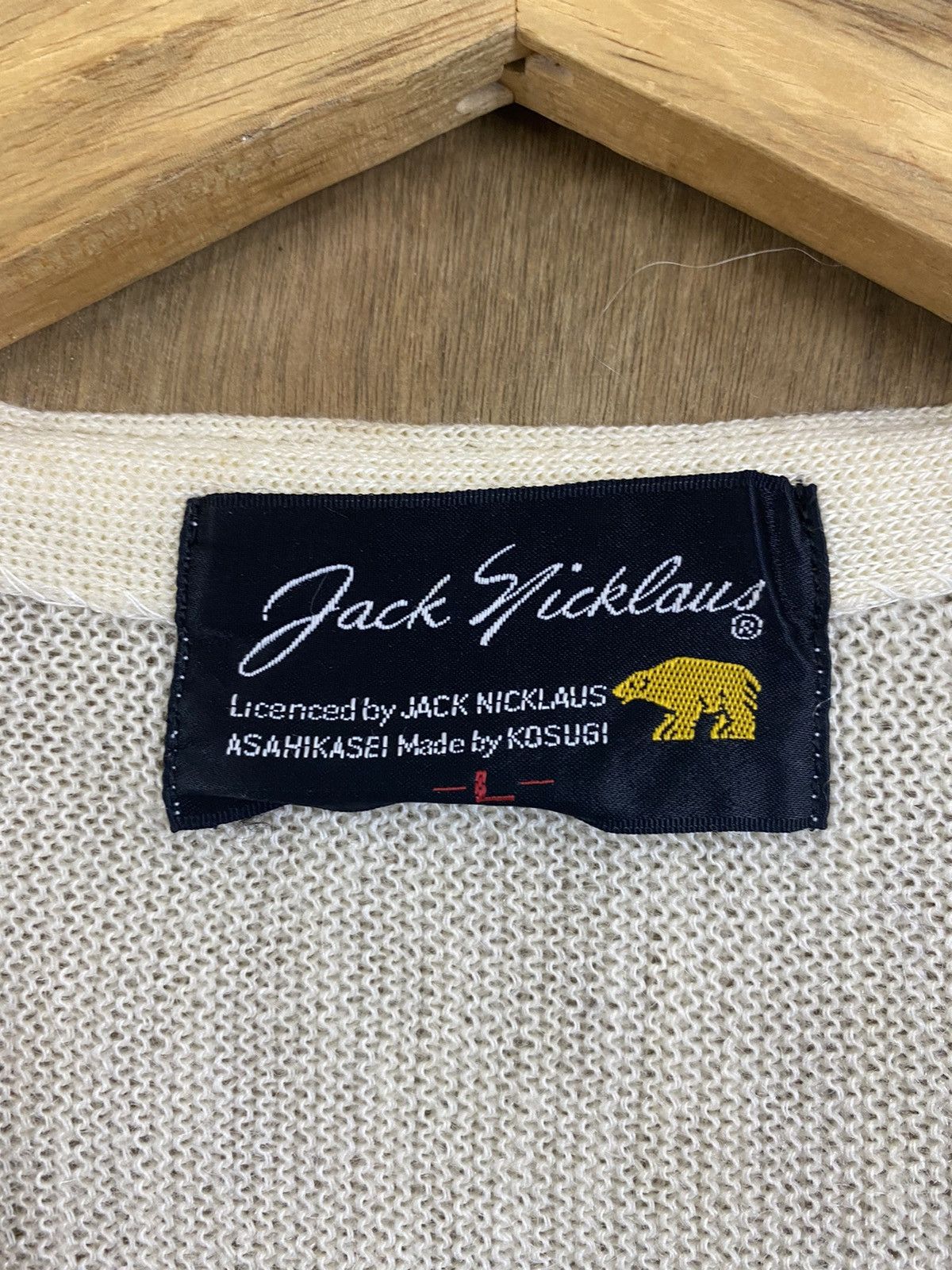 Vintage DL Jack Nicklaus Ivory Knitwear Cardigan #W992 Size US L / EU 52-54 / 3 - 6 Thumbnail