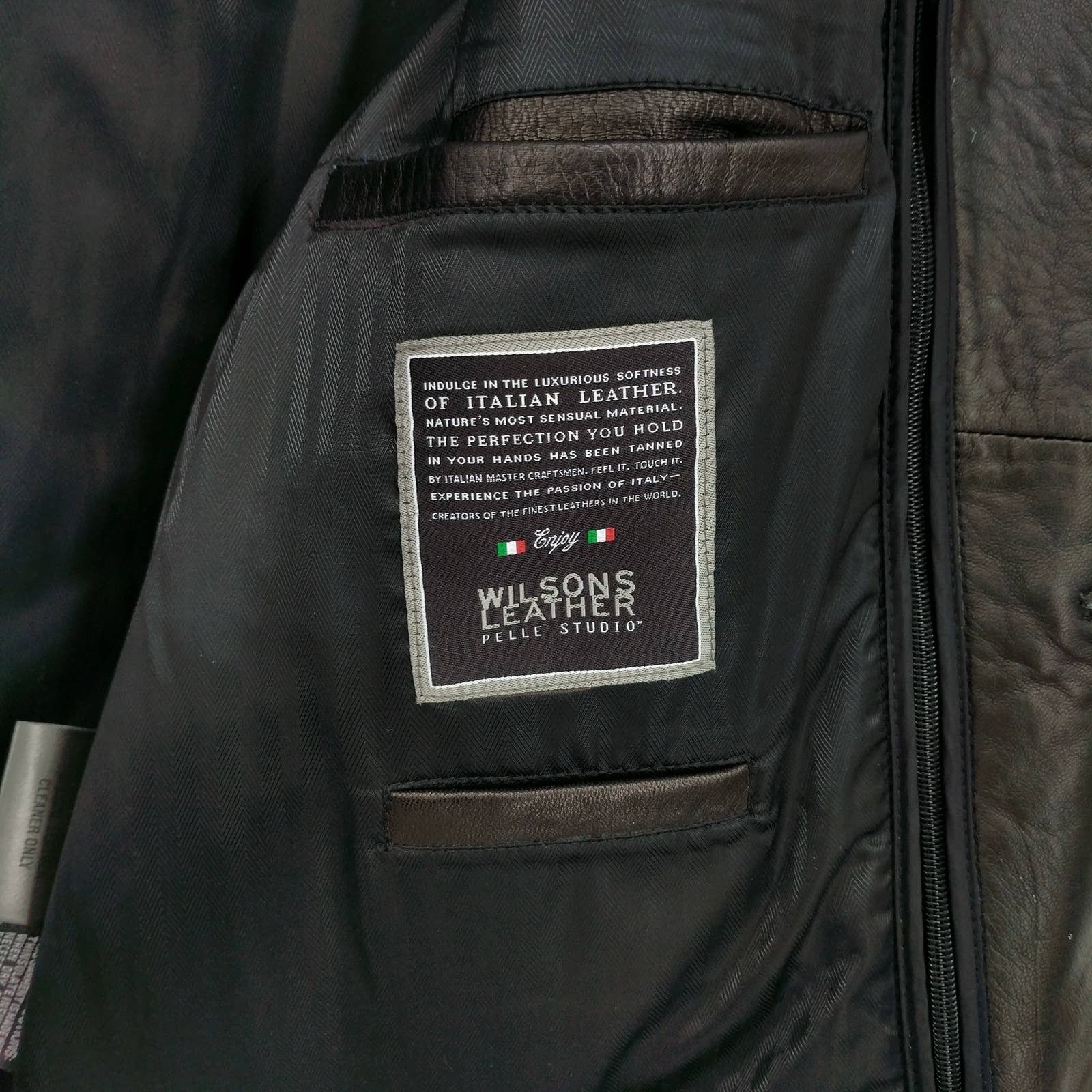 Wilsons Leather Wilsons Italian Leather Biker Coat Dean Winchester Jacket L Size US L / EU 52-54 / 3 - 9 Thumbnail