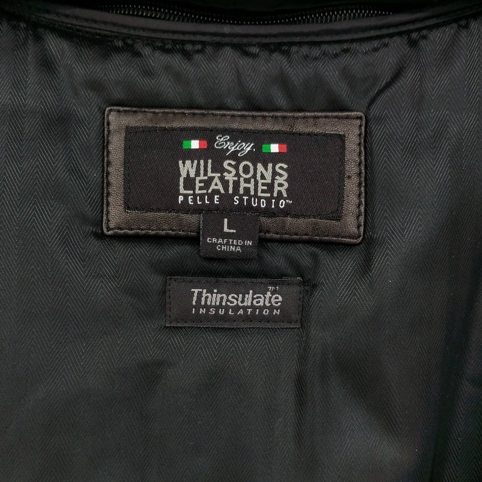 Wilsons Leather Wilsons Italian Leather Biker Coat Dean Winchester Jacket L Size US L / EU 52-54 / 3 - 4 Thumbnail