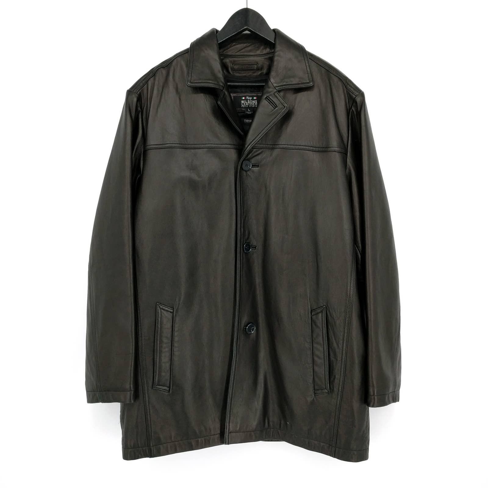 Wilsons Leather Wilsons Italian Leather Biker Coat Dean Winchester Jacket L Size US L / EU 52-54 / 3 - 1 Thumbnail