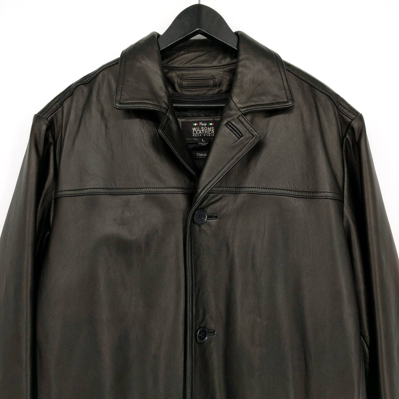 Wilsons Leather Wilsons Italian Leather Biker Coat Dean Winchester Jacket L Size US L / EU 52-54 / 3 - 5 Thumbnail