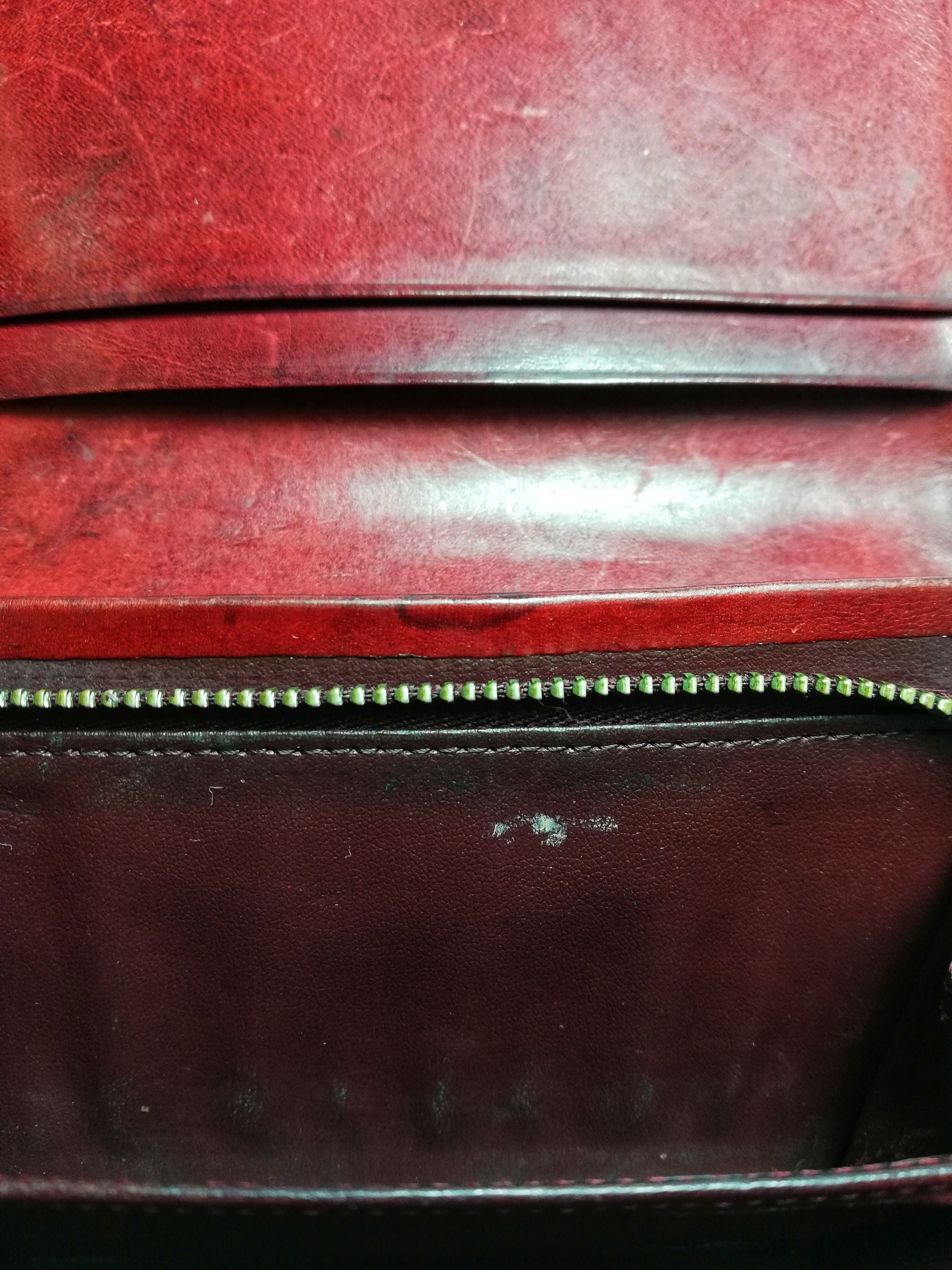 Genuine Leather × Hysteric Glamour × Japanese Brand 🔥Japanese HG Tokyo London Dark Red Leather Wallet🔥 Size ONE SIZE - 15 Thumbnail