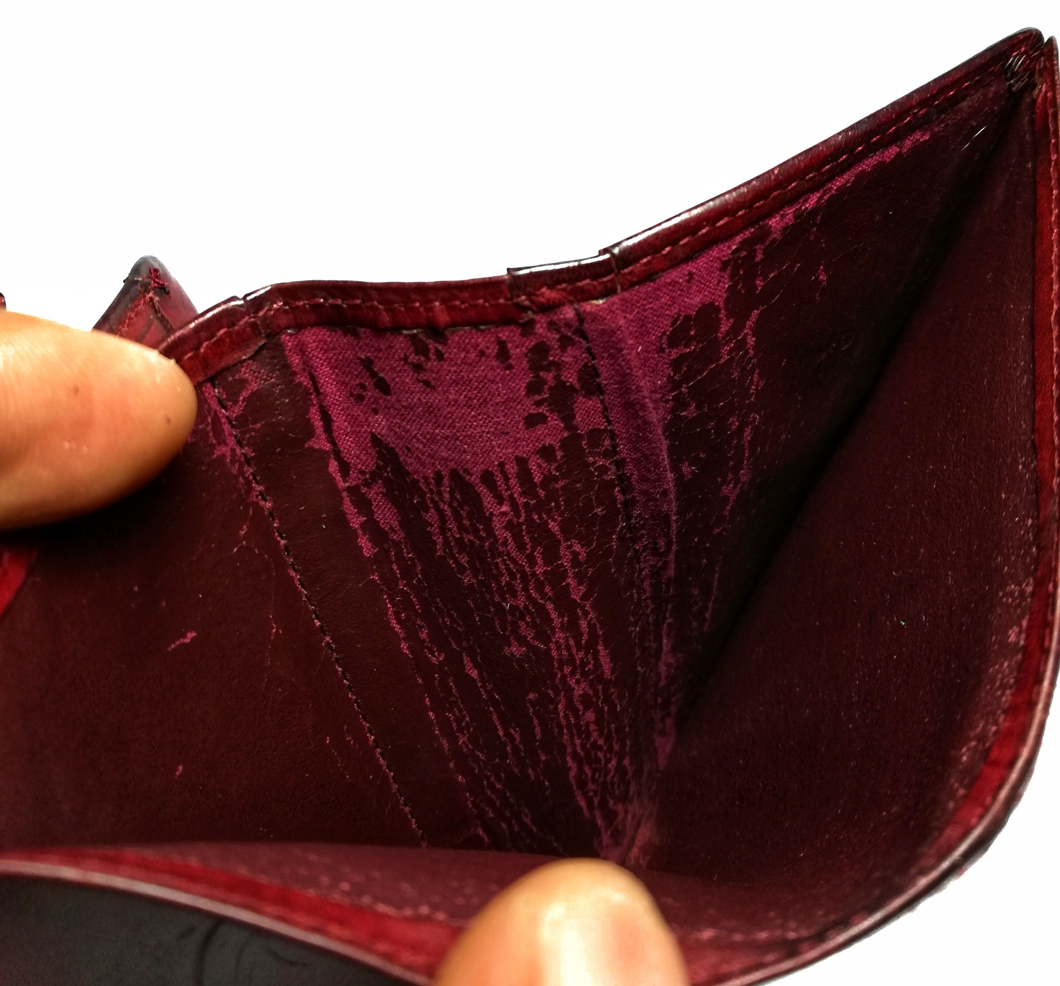 Genuine Leather × Hysteric Glamour × Japanese Brand 🔥Japanese HG Tokyo London Dark Red Leather Wallet🔥 Size ONE SIZE - 17 Thumbnail