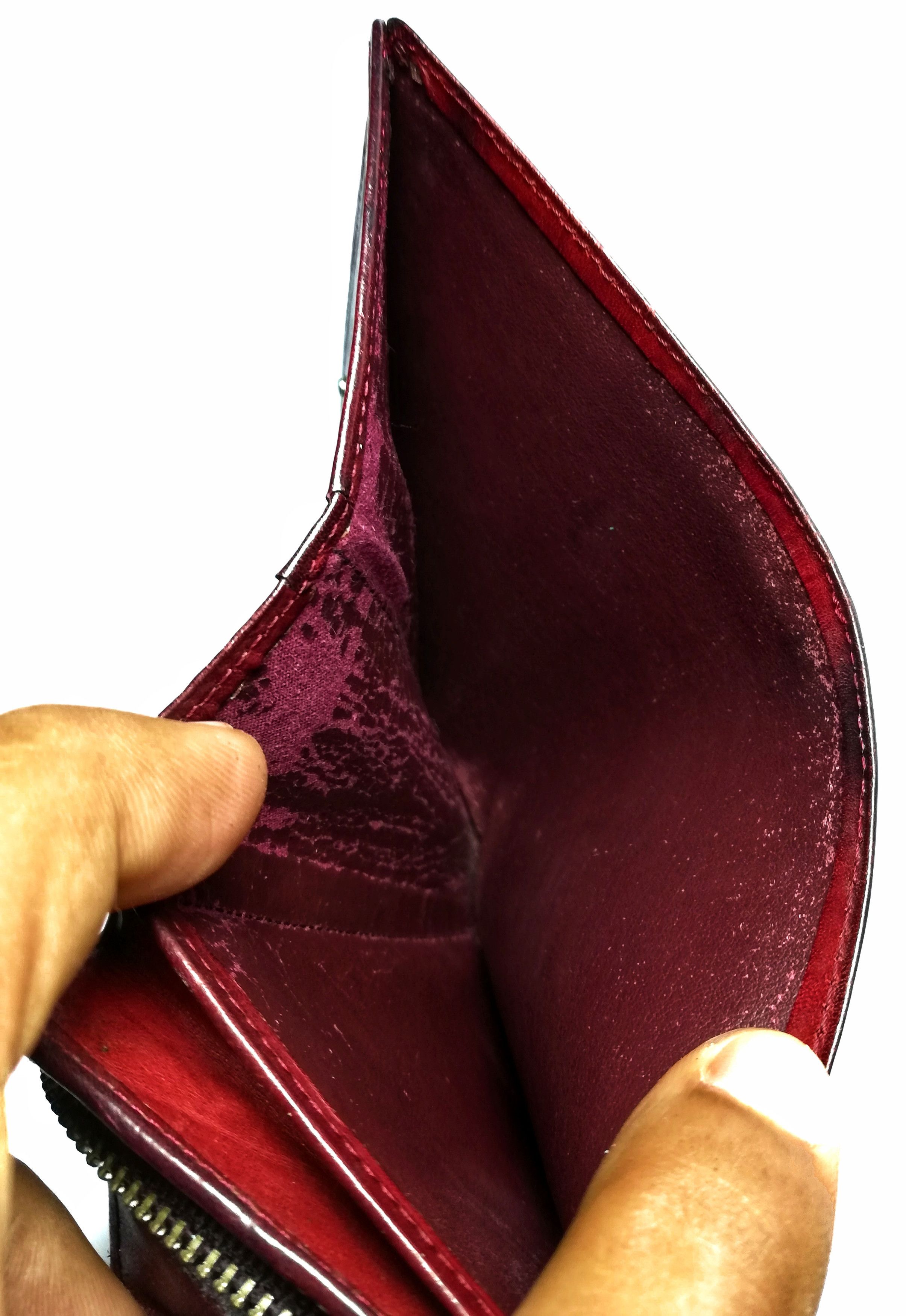 Genuine Leather × Hysteric Glamour × Japanese Brand 🔥Japanese HG Tokyo London Dark Red Leather Wallet🔥 Size ONE SIZE - 18 Thumbnail