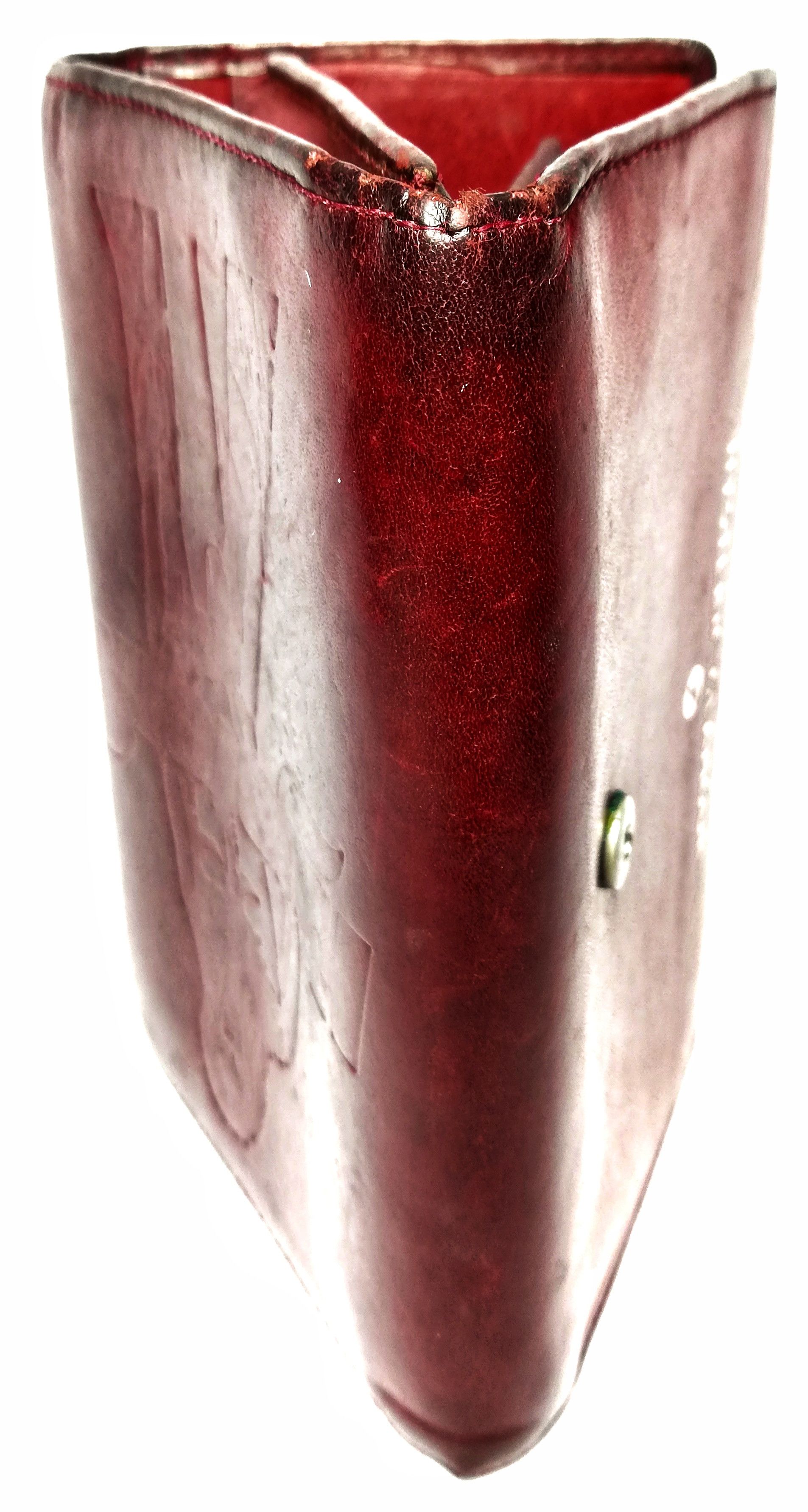 Genuine Leather × Hysteric Glamour × Japanese Brand 🔥Japanese HG Tokyo London Dark Red Leather Wallet🔥 Size ONE SIZE - 10 Thumbnail