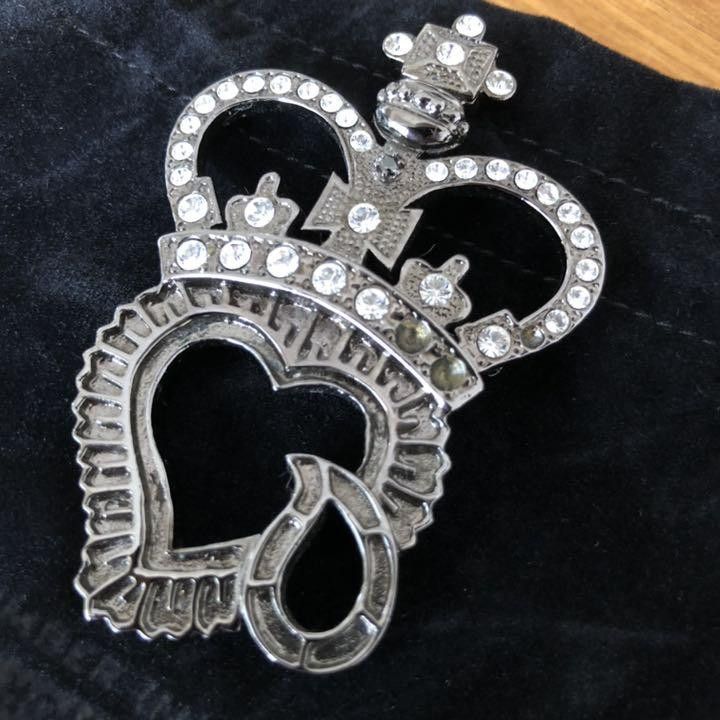 Number (N)ine Rare Heart Tears Rhinestone Pin Size ONE SIZE - 2 Thumbnail