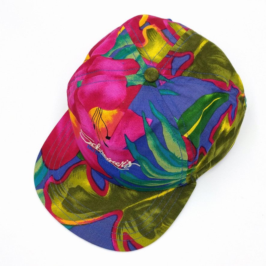 Vintage Vintage Schreiner's Iris Gardens Hawaiian Trucker Hat Size ONE SIZE - 4 Thumbnail