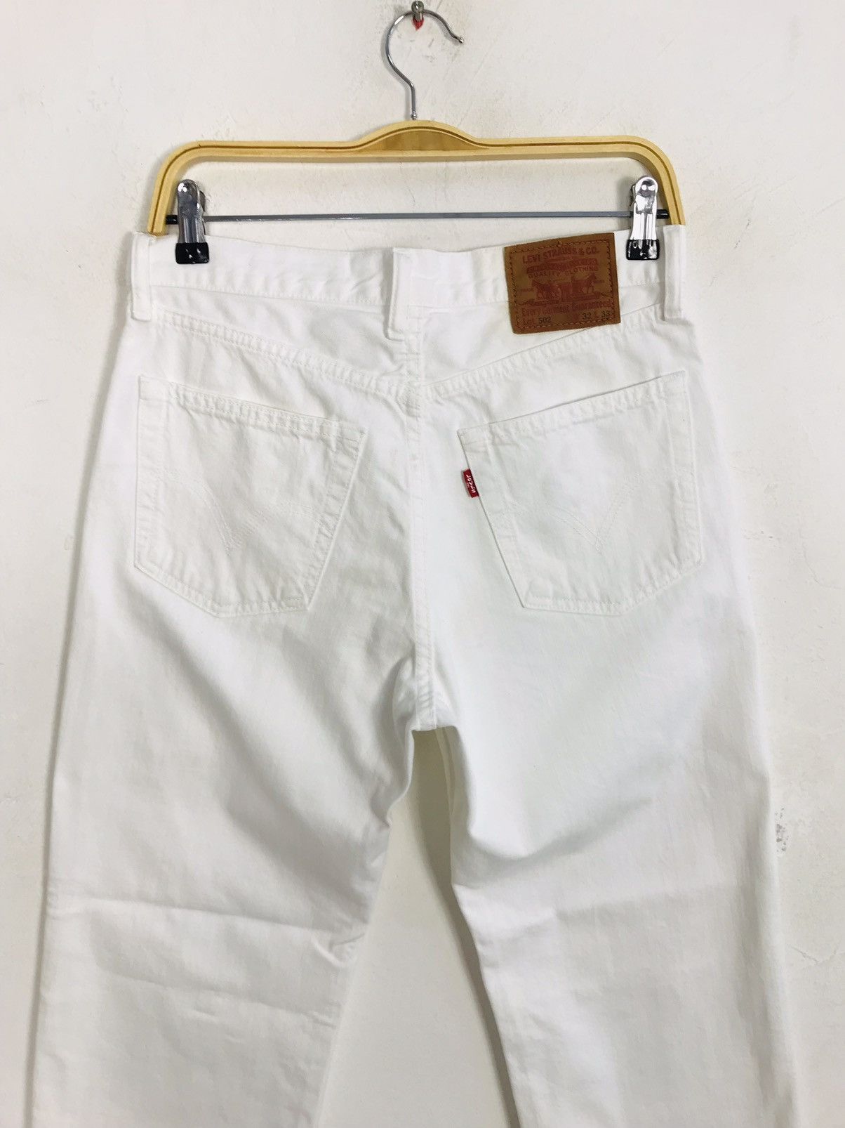 Japanese Brand × Levi's × Vintage Vintage Levi’s 502 Jeans White Colour Zipper Style Size US 31 - 9 Thumbnail