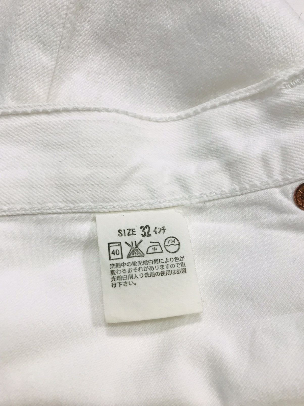 Japanese Brand × Levi's × Vintage Vintage Levi’s 502 Jeans White Colour Zipper Style Size US 31 - 14 Thumbnail