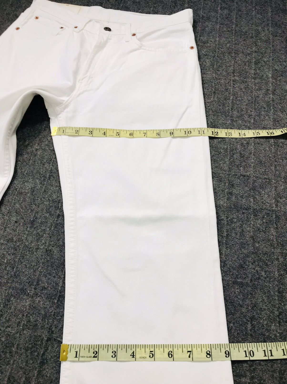 Japanese Brand × Levi's × Vintage Vintage Levi’s 502 Jeans White Colour Zipper Style Size US 31 - 17 Thumbnail