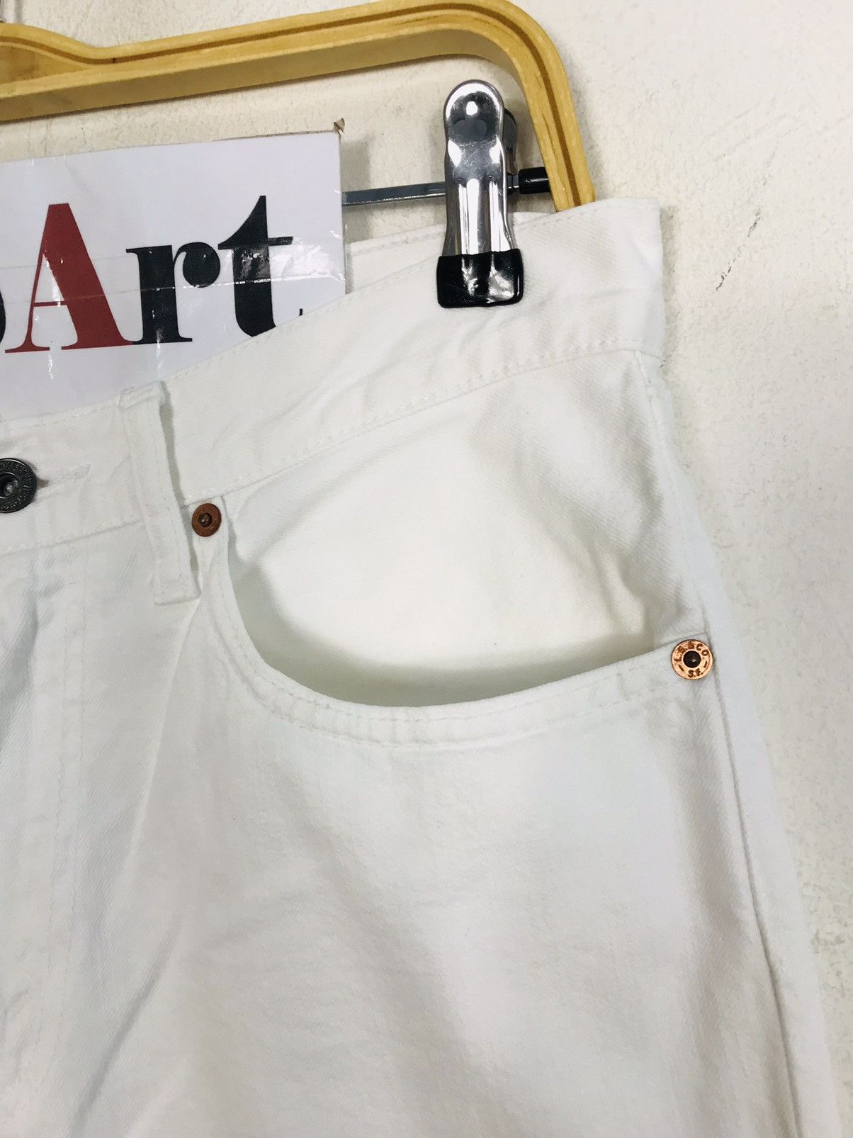 Japanese Brand × Levi's × Vintage Vintage Levi’s 502 Jeans White Colour Zipper Style Size US 31 - 5 Thumbnail