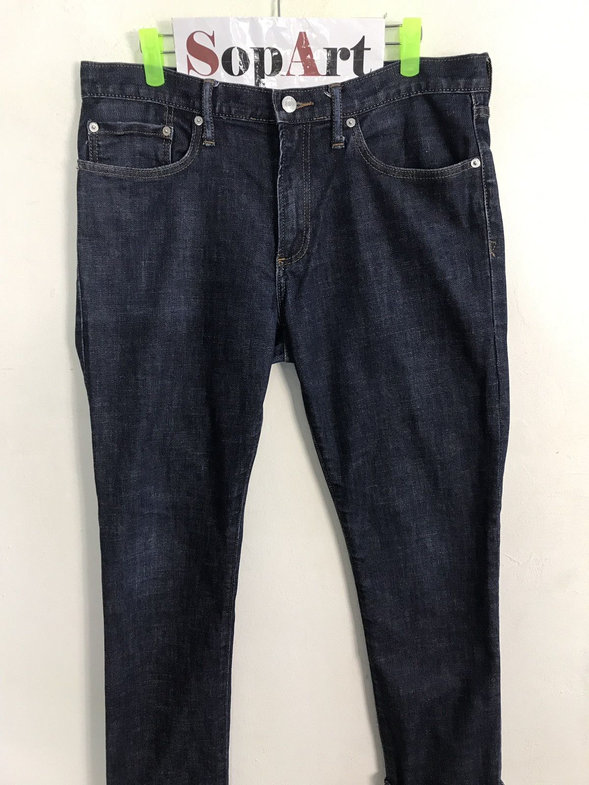Gap × Japanese Brand Vintage Gap 1969 Skinny Indigo Denim Jeans Size US 34 / EU 50 - 3 Thumbnail
