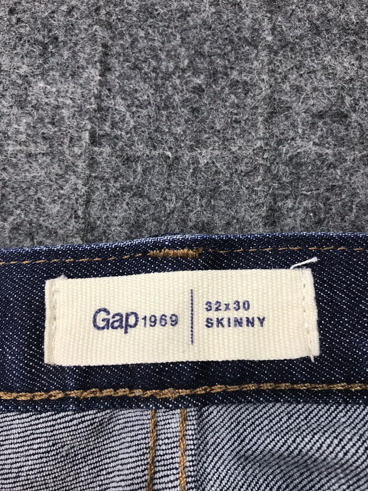 Gap × Japanese Brand Vintage Gap 1969 Skinny Indigo Denim Jeans Size US 34 / EU 50 - 11 Thumbnail