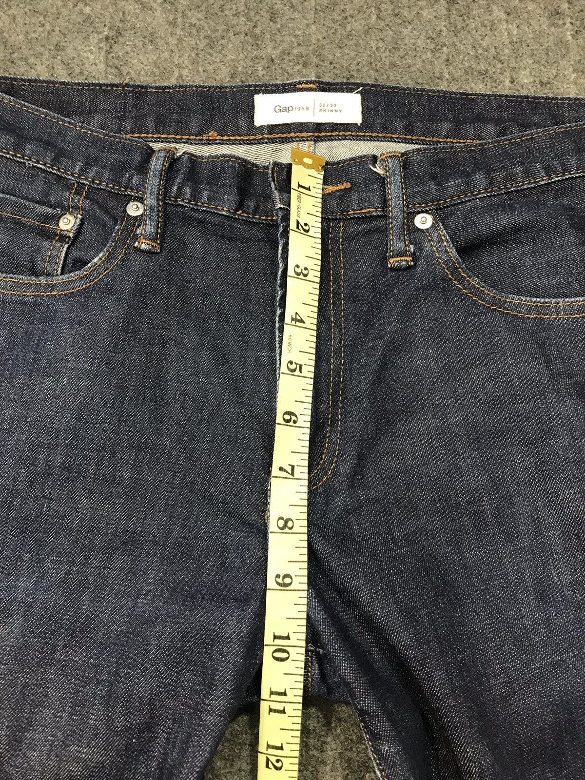 Gap × Japanese Brand Vintage Gap 1969 Skinny Indigo Denim Jeans Size US 34 / EU 50 - 19 Thumbnail