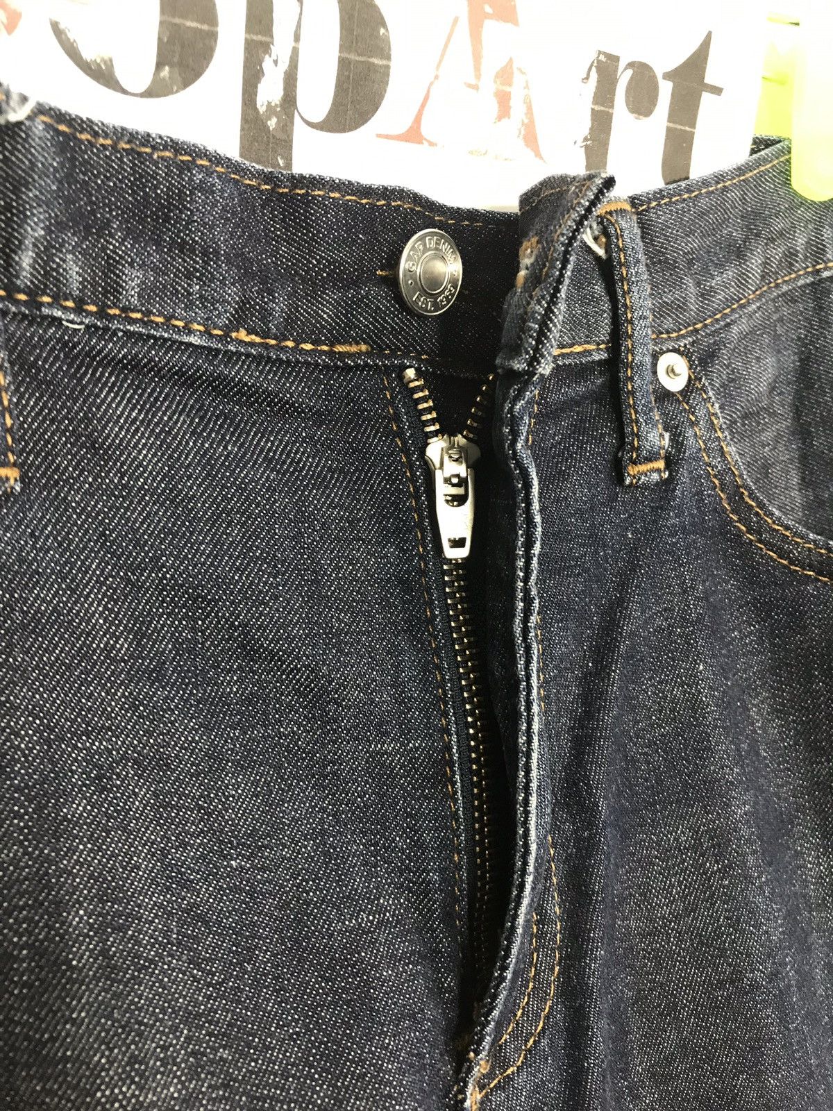 Gap × Japanese Brand Vintage Gap 1969 Skinny Indigo Denim Jeans Size US 34 / EU 50 - 7 Thumbnail