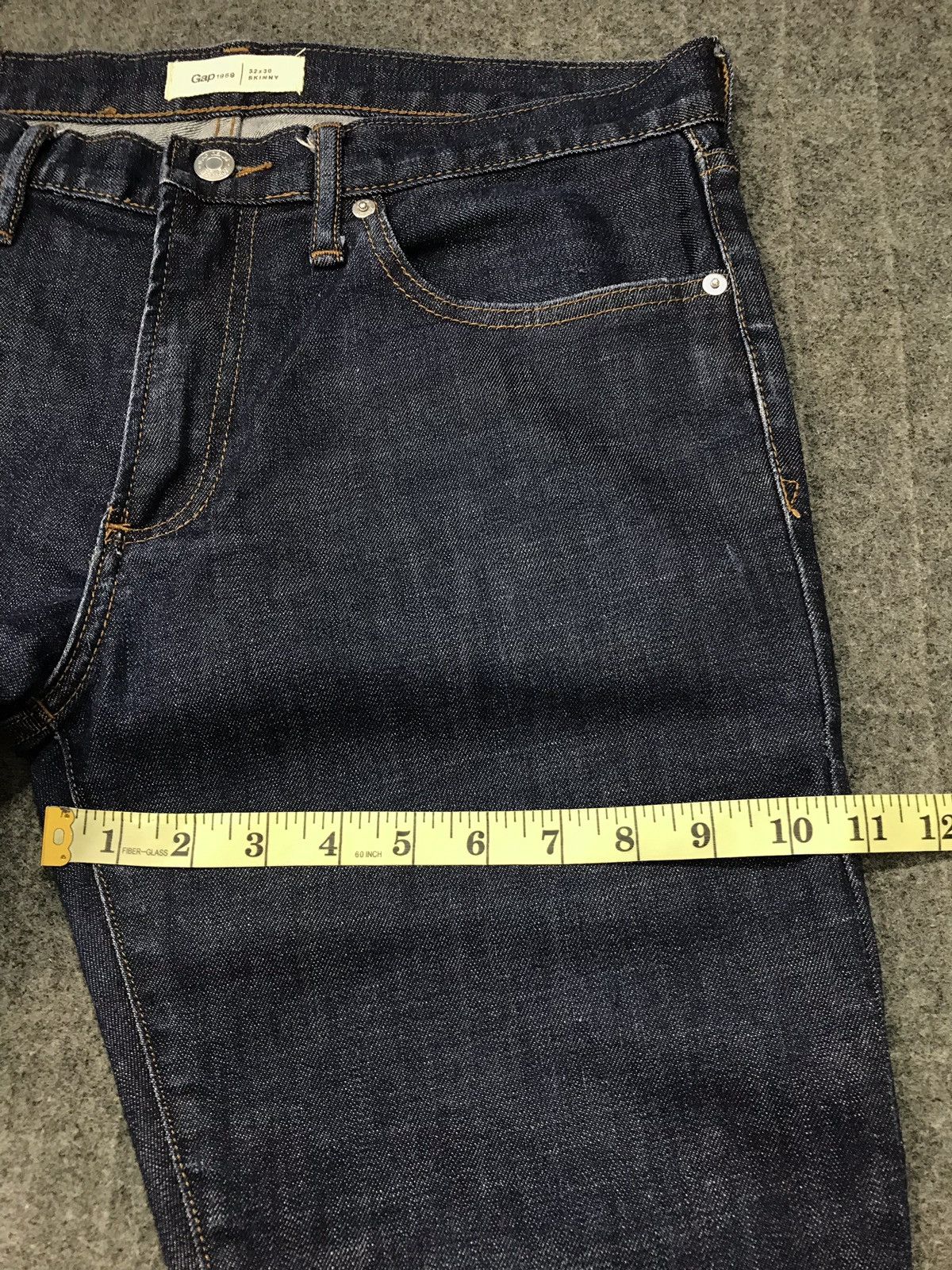 Gap × Japanese Brand Vintage Gap 1969 Skinny Indigo Denim Jeans Size US 34 / EU 50 - 20 Thumbnail