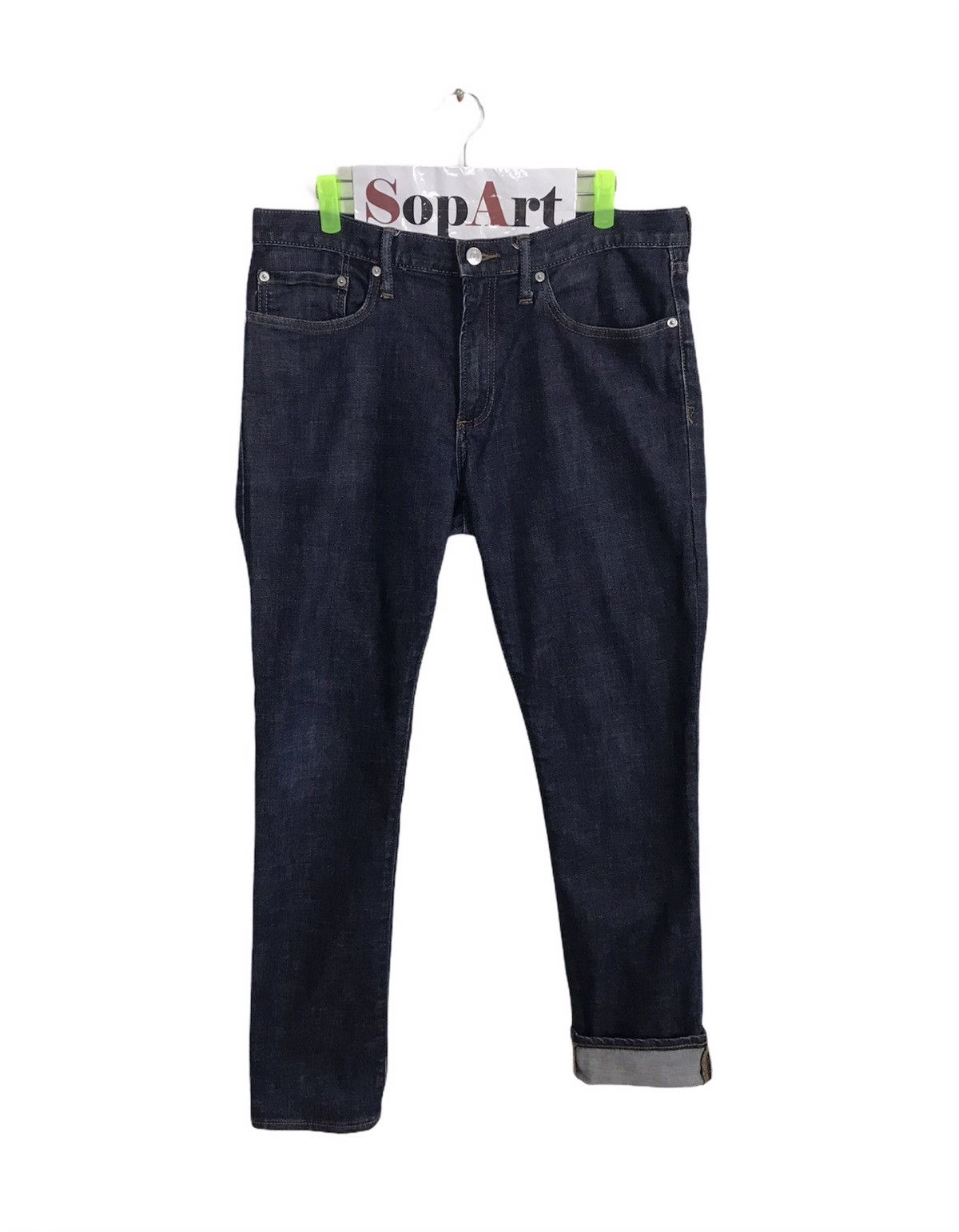 Gap × Japanese Brand Vintage Gap 1969 Skinny Indigo Denim Jeans Size US 34 / EU 50 - 1 Thumbnail