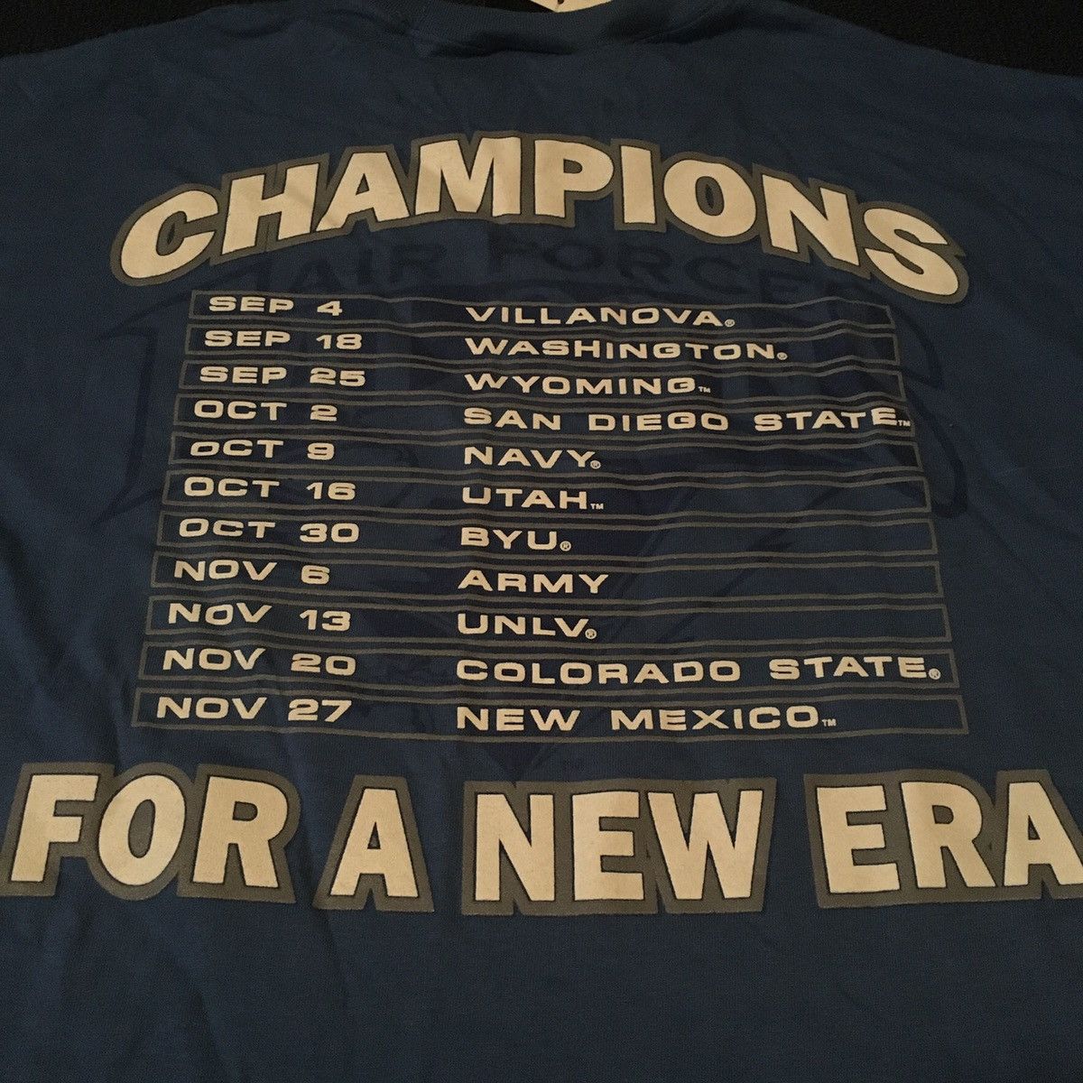 Vintage Vintage 1990s Air Force Football Champions For A New Era Tee Size US M / EU 48-50 / 2 - 9 Thumbnail