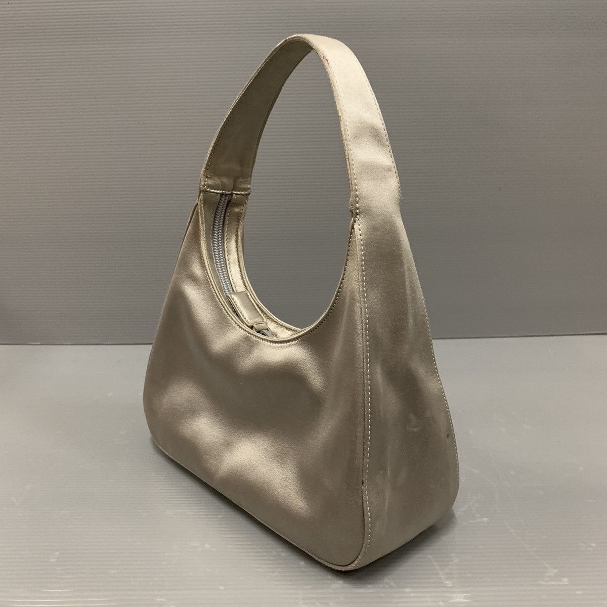 Prada Prada Satin Silk Silver Pochette Dinner Bag Size ONE SIZE - 8 Thumbnail