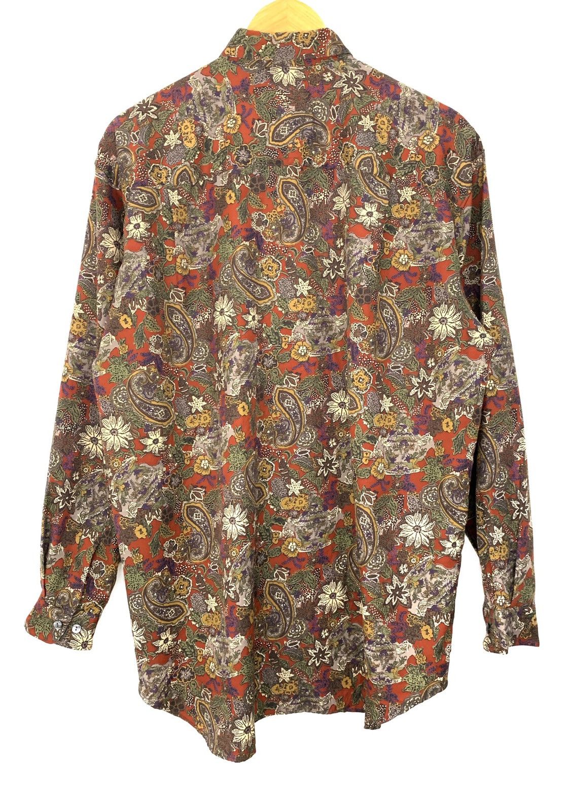 Vintage ❤️‍🔥SENDOFFERS❤️‍🔥 Paisley Hawaiian Print Button Up Ls Shirts Size US M / EU 48-50 / 2 - 4 Thumbnail
