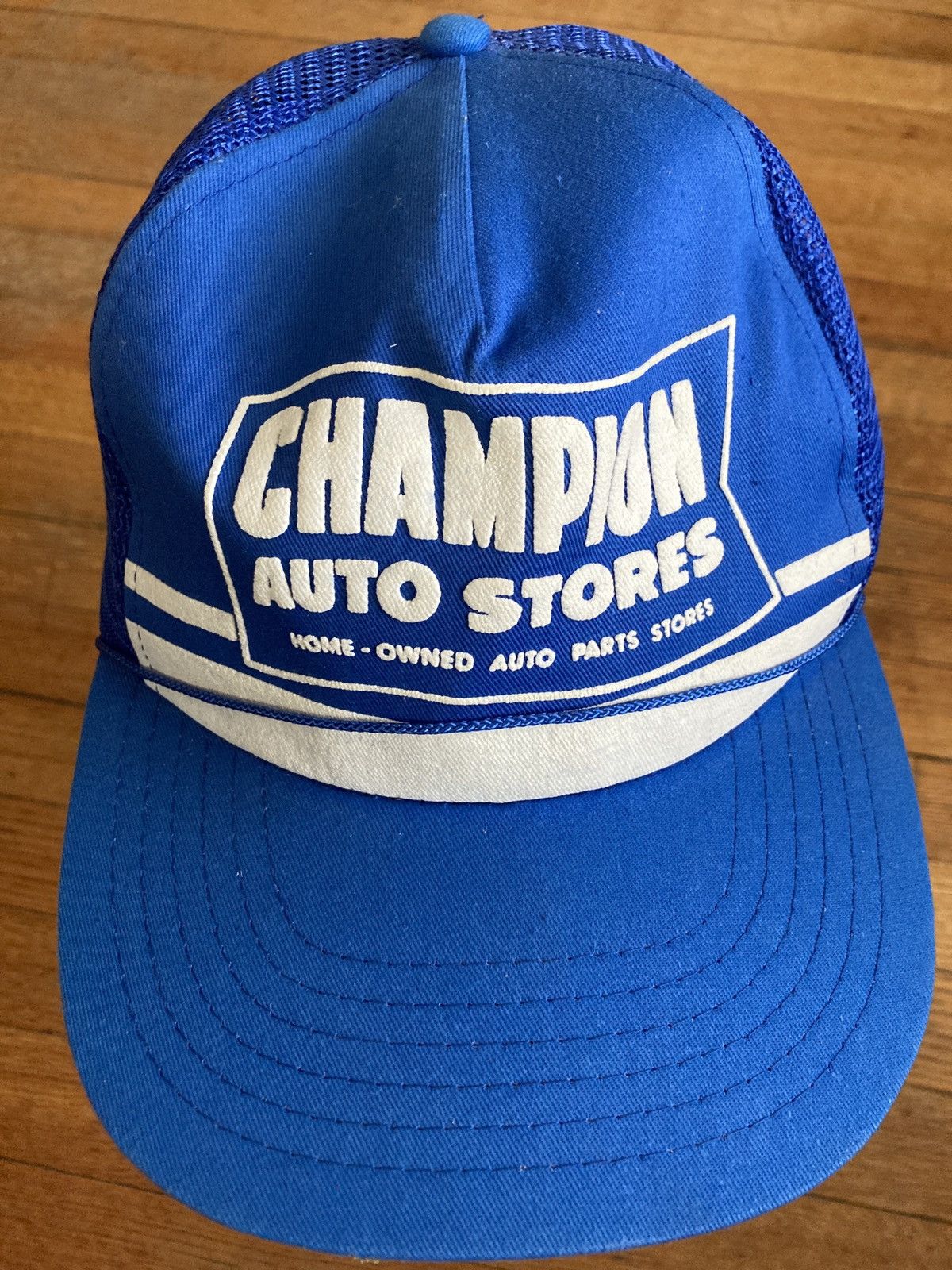 Vintage Champion Auto Stores Parts Trucker Vintage Hat Cap retro 🚘🔥 Size ONE SIZE - 1 Thumbnail