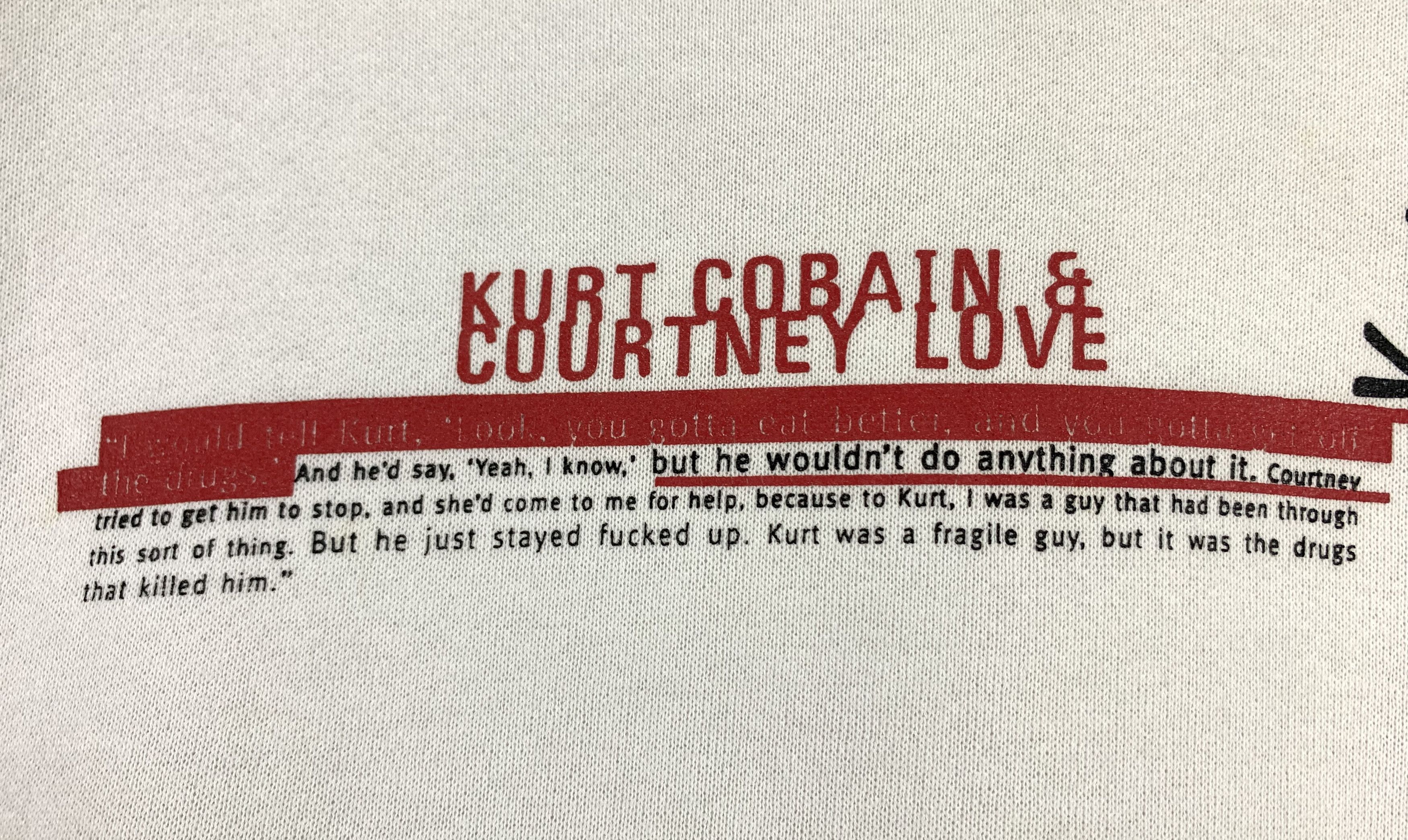 Band Tees 1990s Kurt cobain and courtney love get off drugs hoodie Size US L / EU 52-54 / 3 - 6 Thumbnail