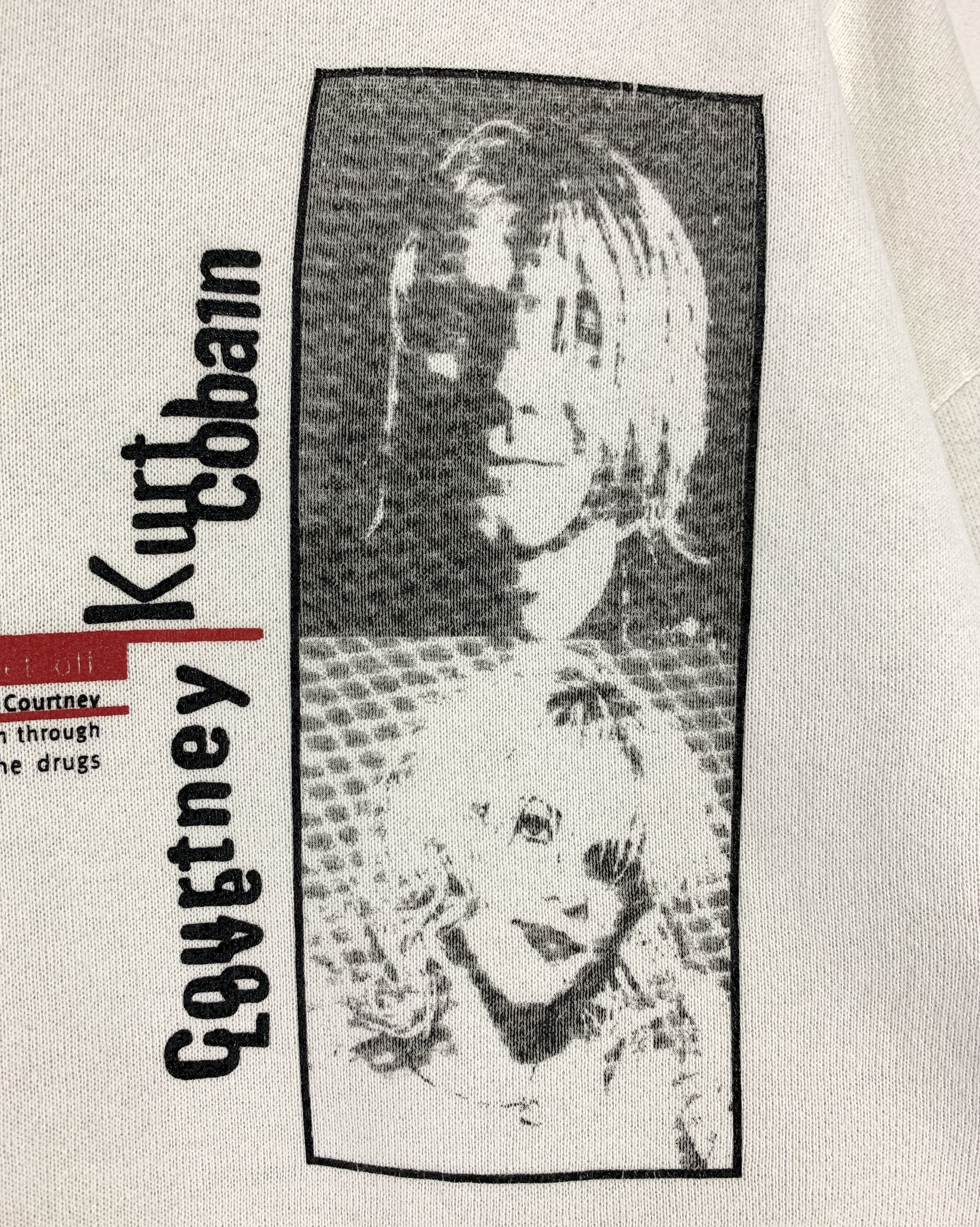 Band Tees 1990s Kurt cobain and courtney love get off drugs hoodie Size US L / EU 52-54 / 3 - 5 Thumbnail